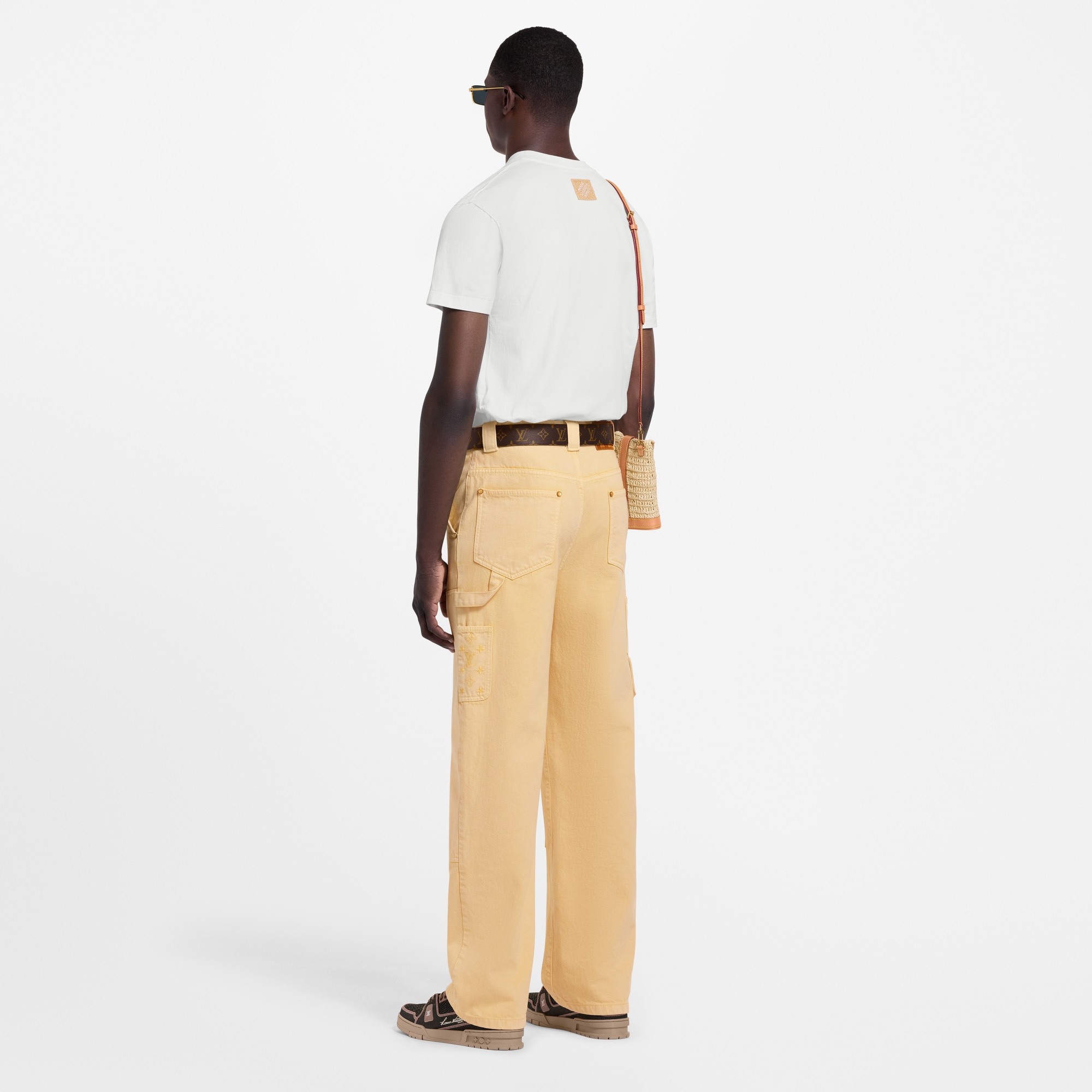 T-shirt con firma ricamata  Uomo Abbigliamento T-Shirt e Polo | LOUIS VUITTON (Zoom prodotto)