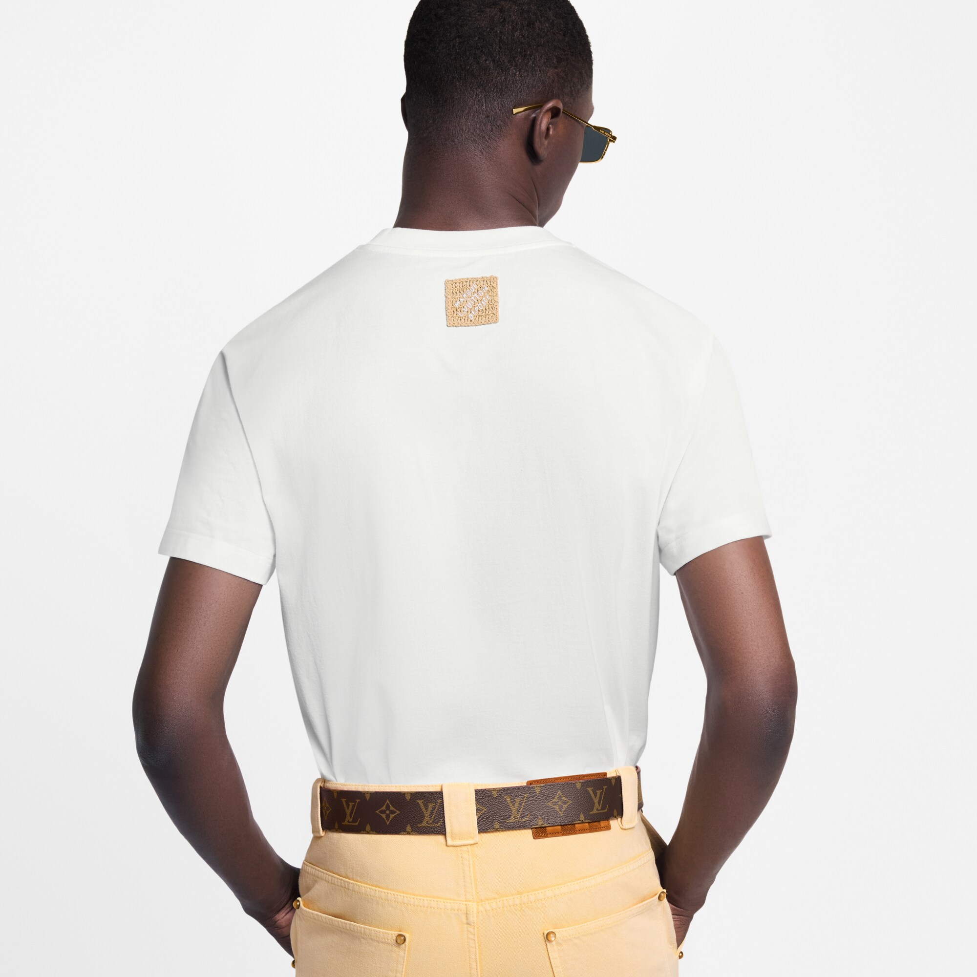 T-shirt con firma ricamata  Uomo Abbigliamento T-Shirt e Polo | LOUIS VUITTON (Zoom prodotto)