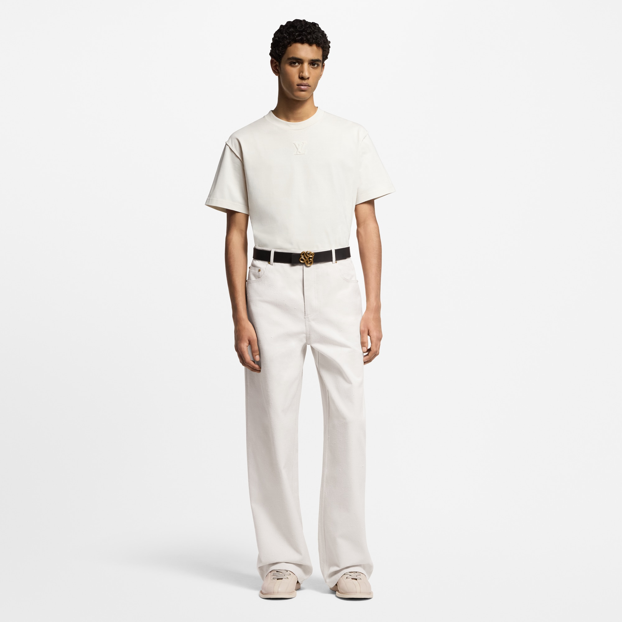 T-shirt con iniziali LV impresse  Uomo Abbigliamento T-Shirt e Polo | LOUIS VUITTON (Zoom prodotto)