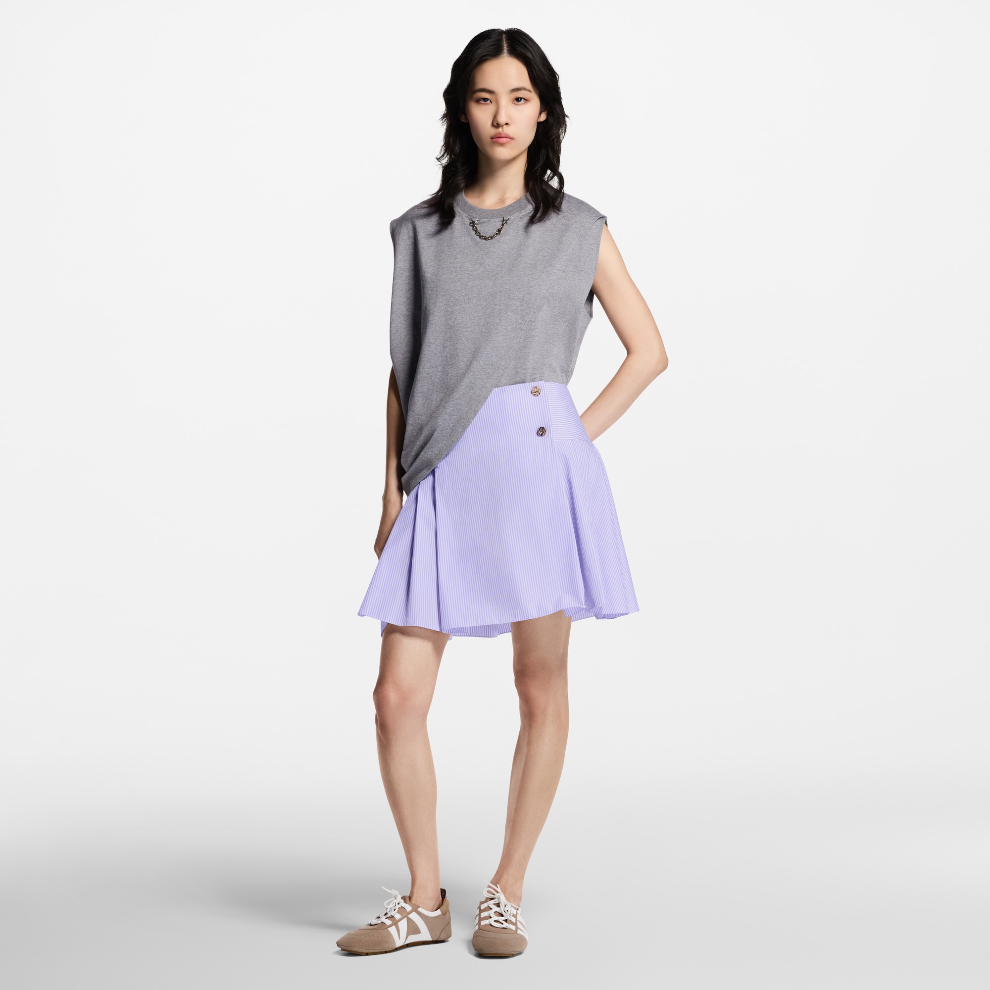 T-shirt con lembo asimmetrico  Donna Abbigliamento Camicie e T-Shirt | LOUIS VUITTON (Zoom prodotto)