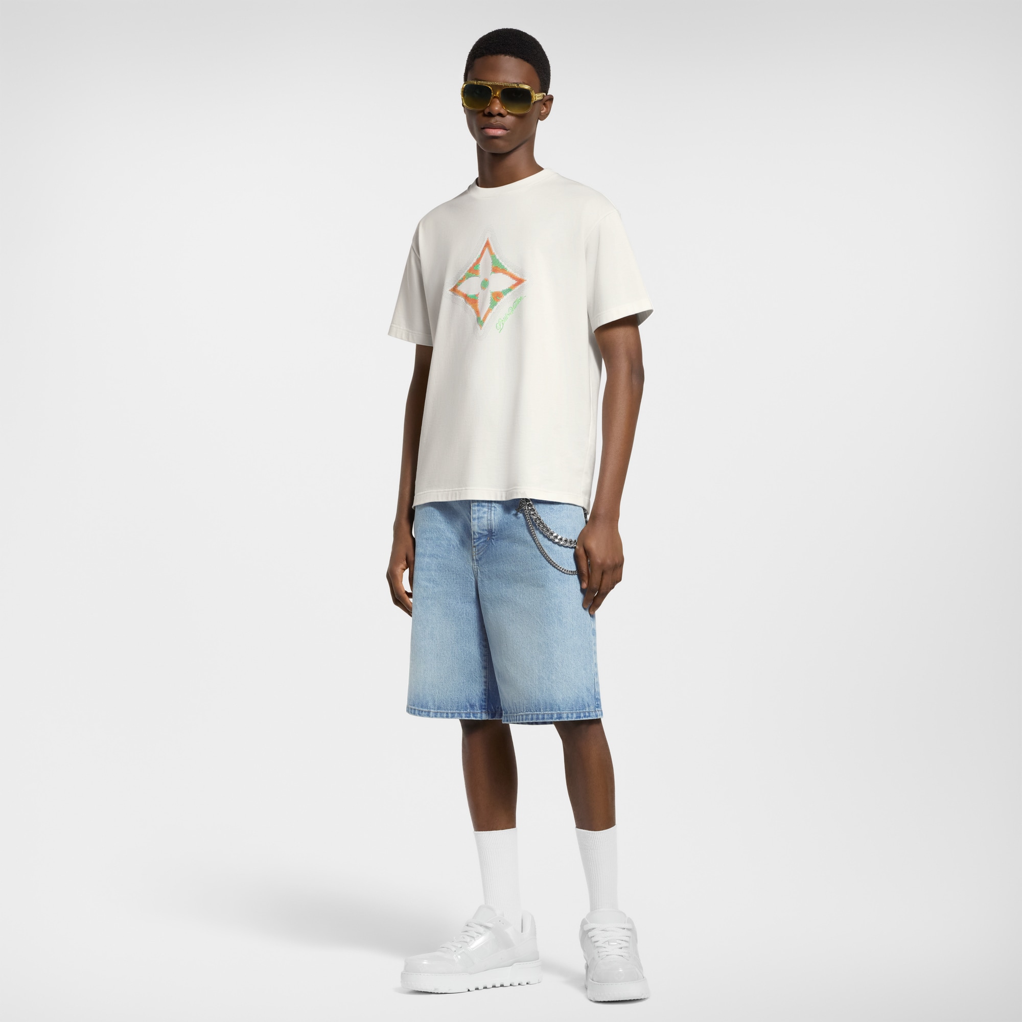 T-shirt con motivo fiore Monogram stampato in 3D effetto sfumato  Uomo Abbigliamento T-Shirt e Polo | LOUIS VUITTON (Zoom prodotto)