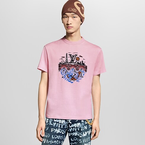 T-shirt con motivo grafico Uomo Abbigliamento T-Shirt e Polo | LOUIS VUITTON (Zoom prodotto)