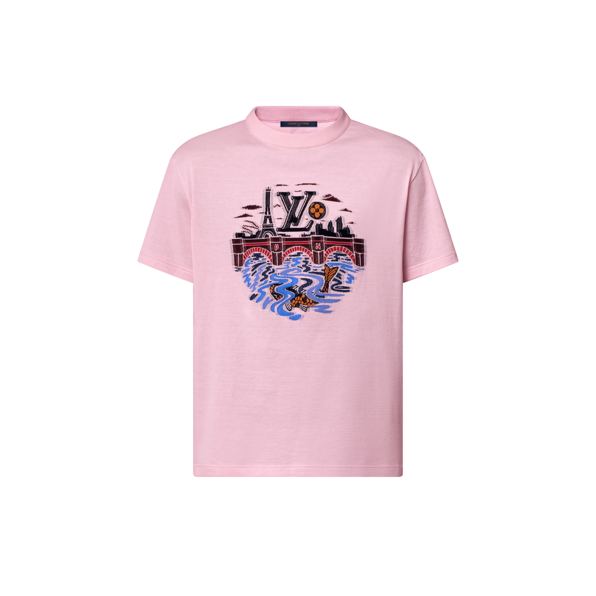 T-shirt con motivo grafico  Uomo Abbigliamento T-Shirt e Polo | LOUIS VUITTON (Zoom prodotto)