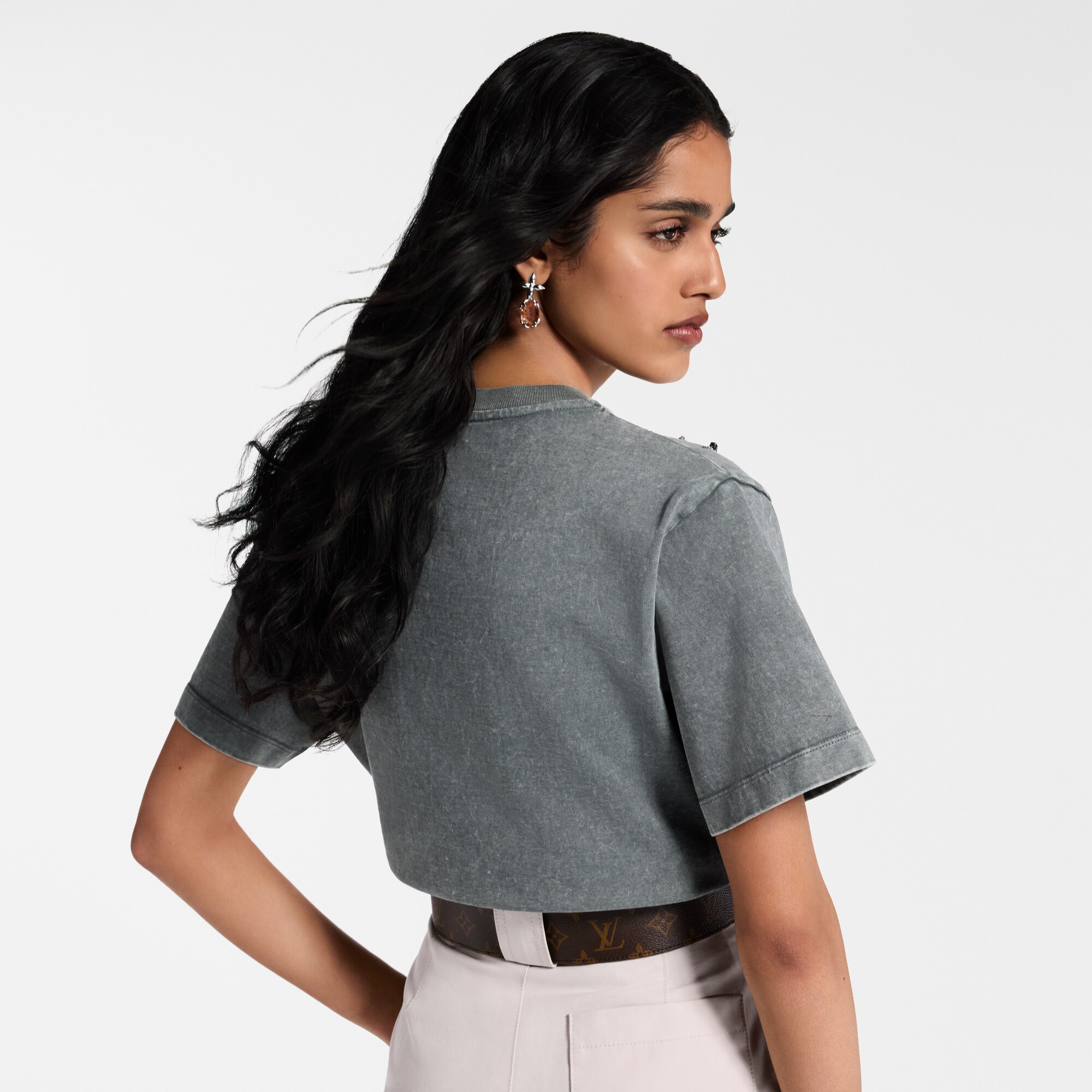 T-shirt con motivo in strass  Donna Abbigliamento Camicie e T-Shirt | LOUIS VUITTON (Zoom prodotto)
