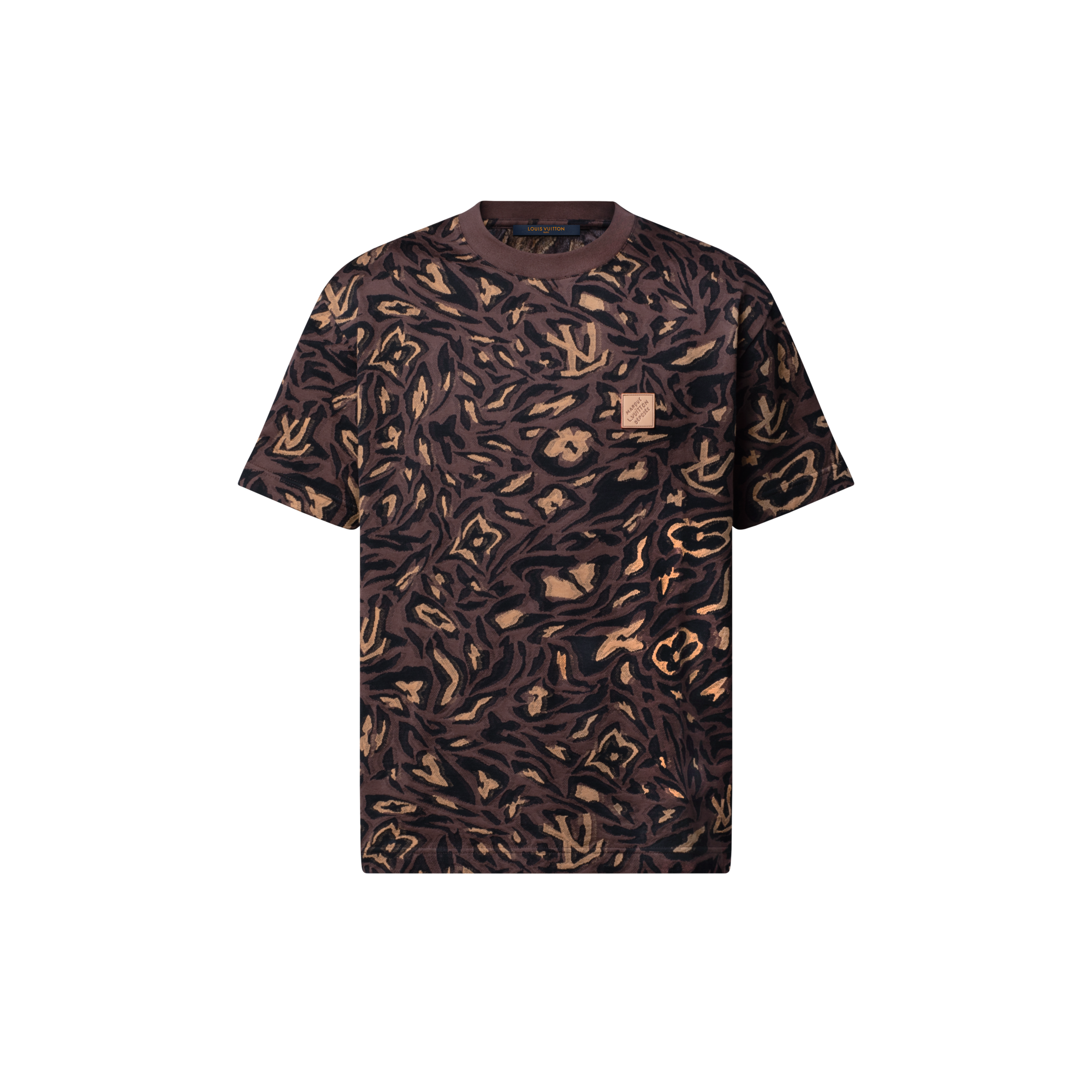 T-shirt con motivo in trama jacquard  Uomo Abbigliamento T-Shirt e Polo | LOUIS VUITTON (Zoom prodotto)