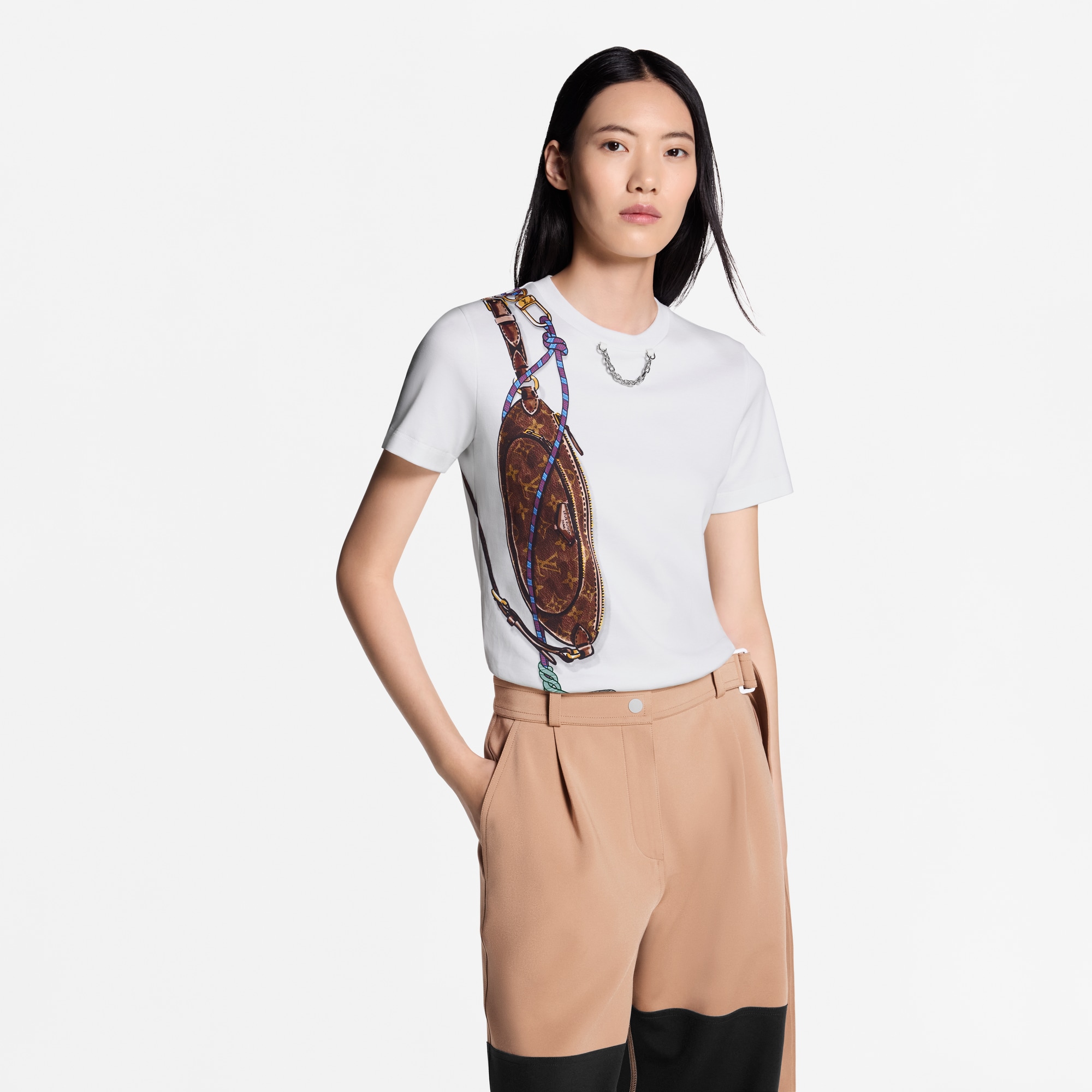 T-shirt con motivo Keepit stampato  Donna Abbigliamento Camicie e T-Shirt | LOUIS VUITTON (Zoom prodotto)