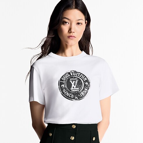 T-shirt con motivo LV Stamp Donna Abbigliamento Camicie e T-Shirt | LOUIS VUITTON (Zoom prodotto)