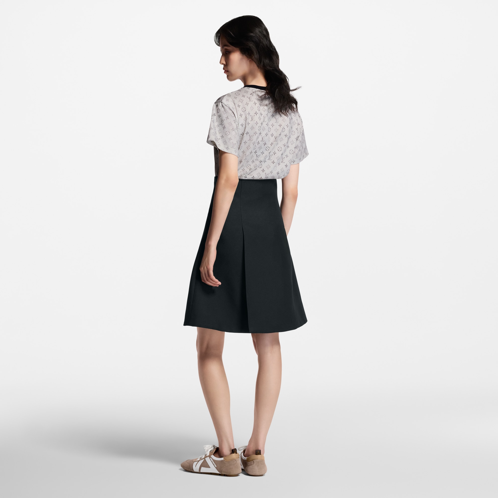 T-shirt con motivo Monogram effetto lavato  Donna Abbigliamento Camicie e T-Shirt | LOUIS VUITTON (Zoom prodotto)