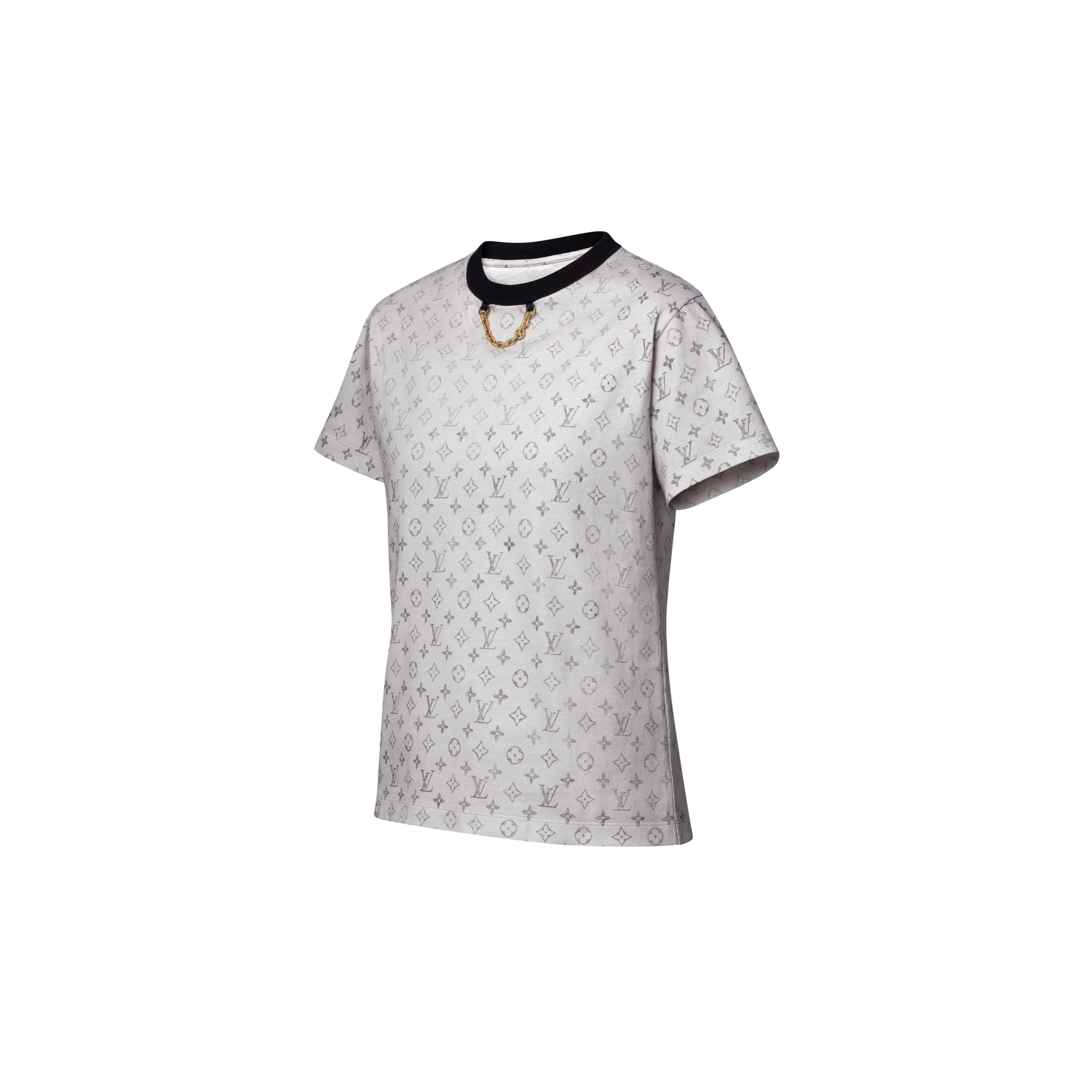 T-shirt con motivo Monogram effetto lavato  Donna Abbigliamento Camicie e T-Shirt | LOUIS VUITTON (Zoom prodotto)