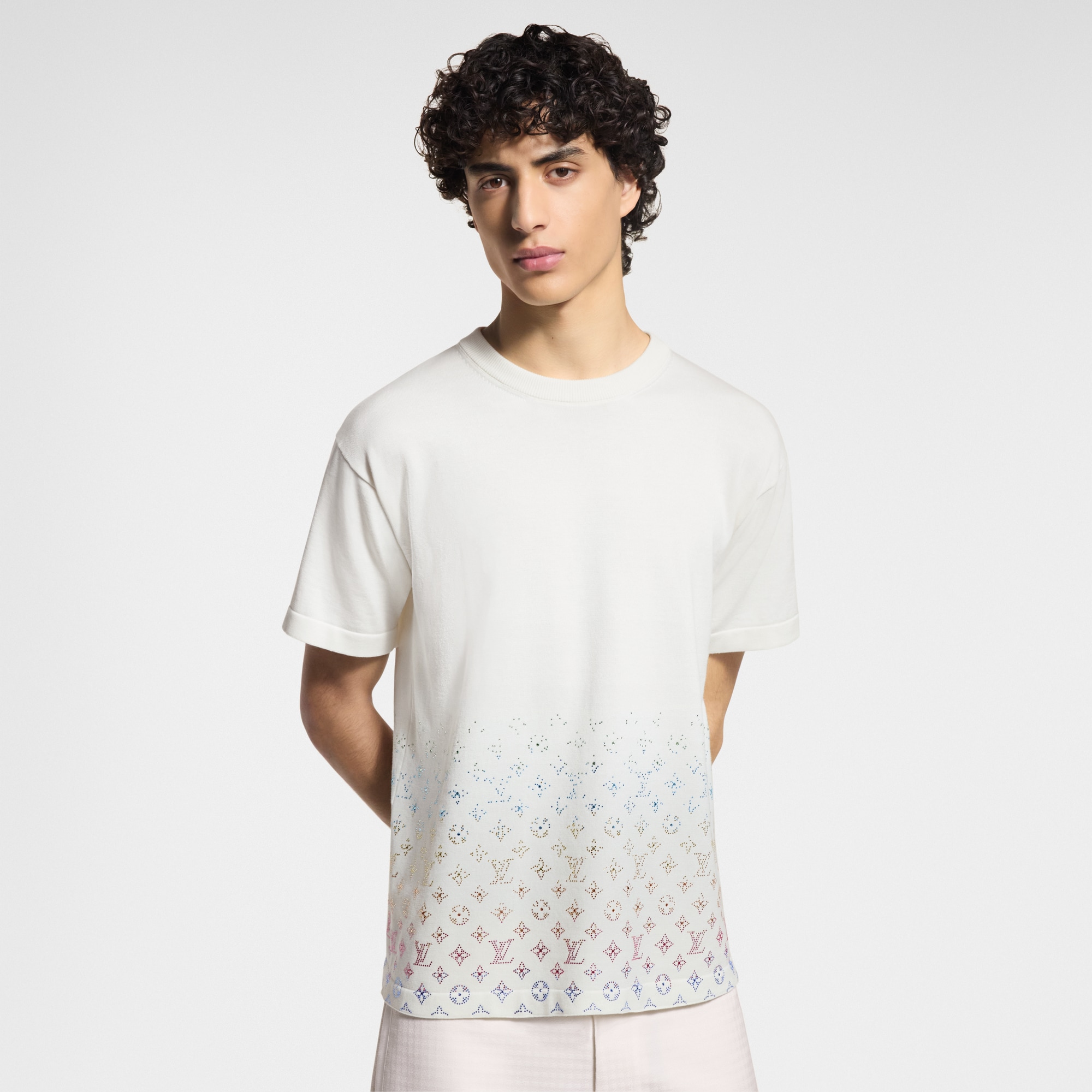 T-shirt con motivo Monogram effetto sfumato  Uomo Abbigliamento Maglieria e Felpe | LOUIS VUITTON (Zoom prodotto)