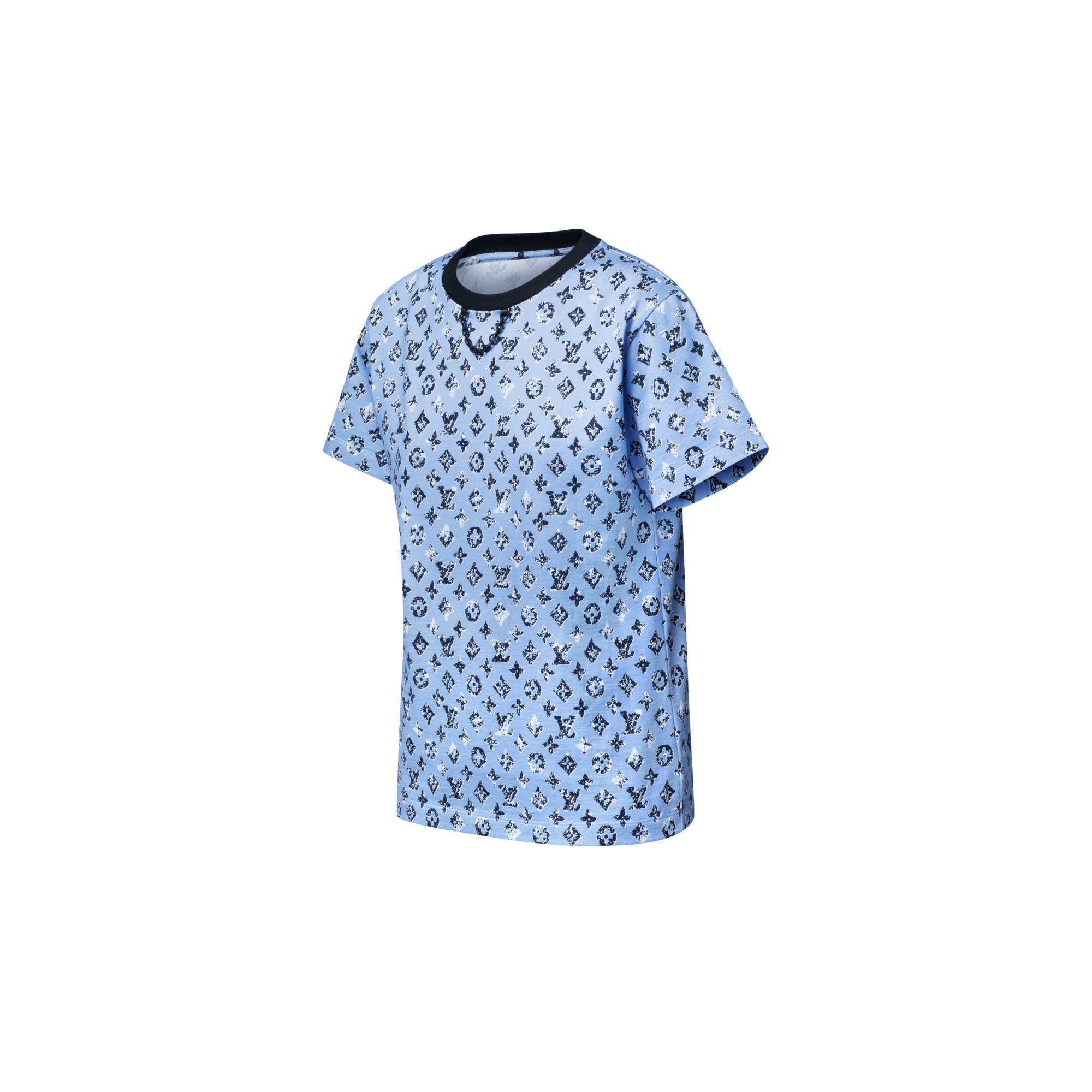 T-shirt con motivo Monogram in stile grafico  Donna Abbigliamento Camicie e T-Shirt | LOUIS VUITTON (Zoom prodotto)