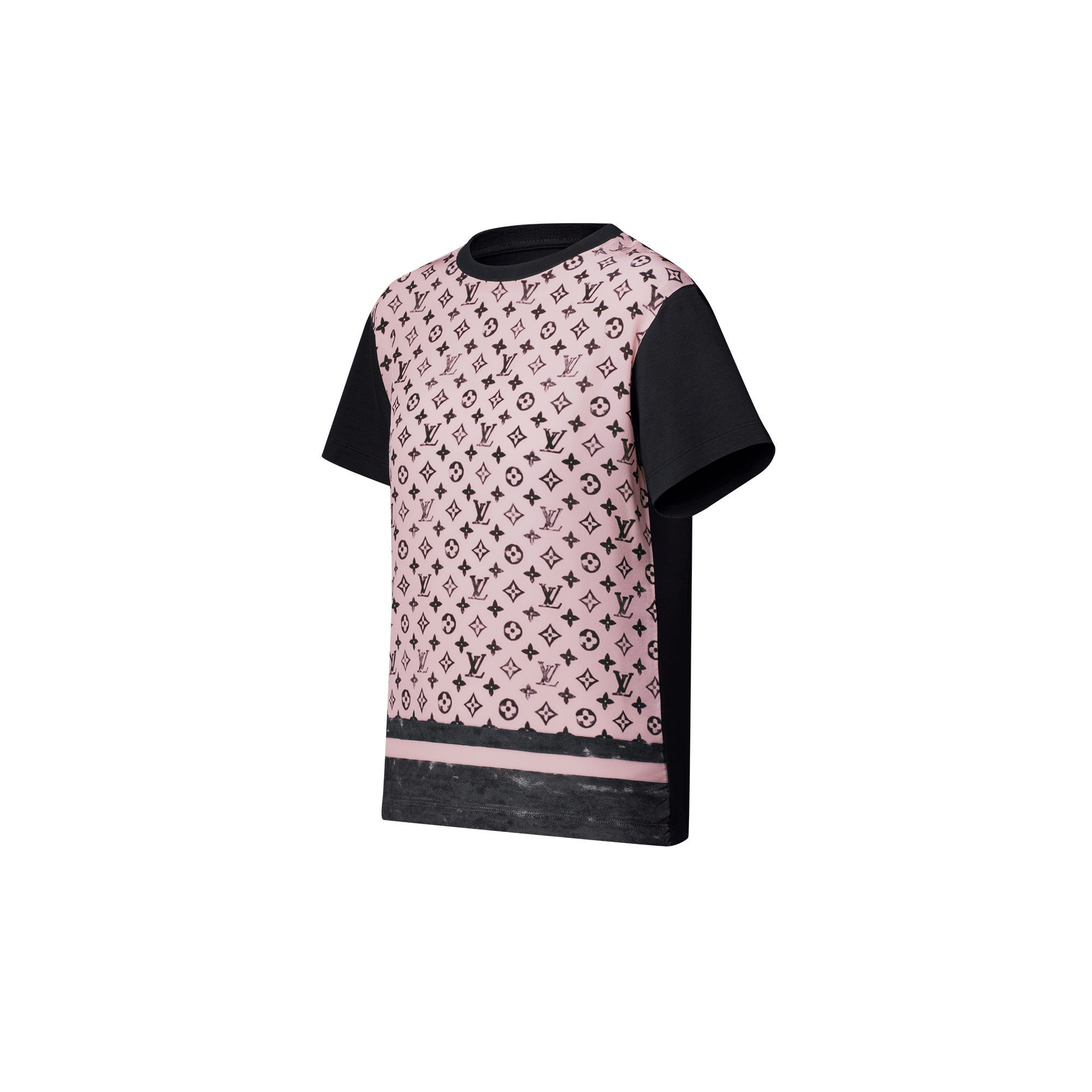 T-shirt con motivo Monogram sulla parte anteriore effetto lavato  Donna Abbigliamento Camicie e T-Shirt | LOUIS VUITTON (Zoom prodotto)