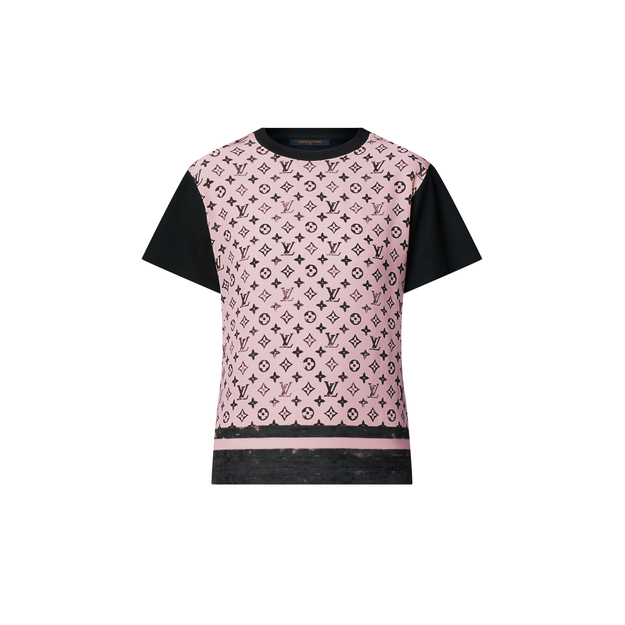 T-shirt con motivo Monogram sulla parte anteriore effetto lavato  Donna Abbigliamento Camicie e T-Shirt | LOUIS VUITTON (Zoom prodotto)