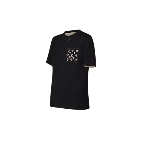 T-shirt con motivo Monogram sulla tasca Donna Abbigliamento Camicie e T-Shirt | LOUIS VUITTON (Zoom prodotto)