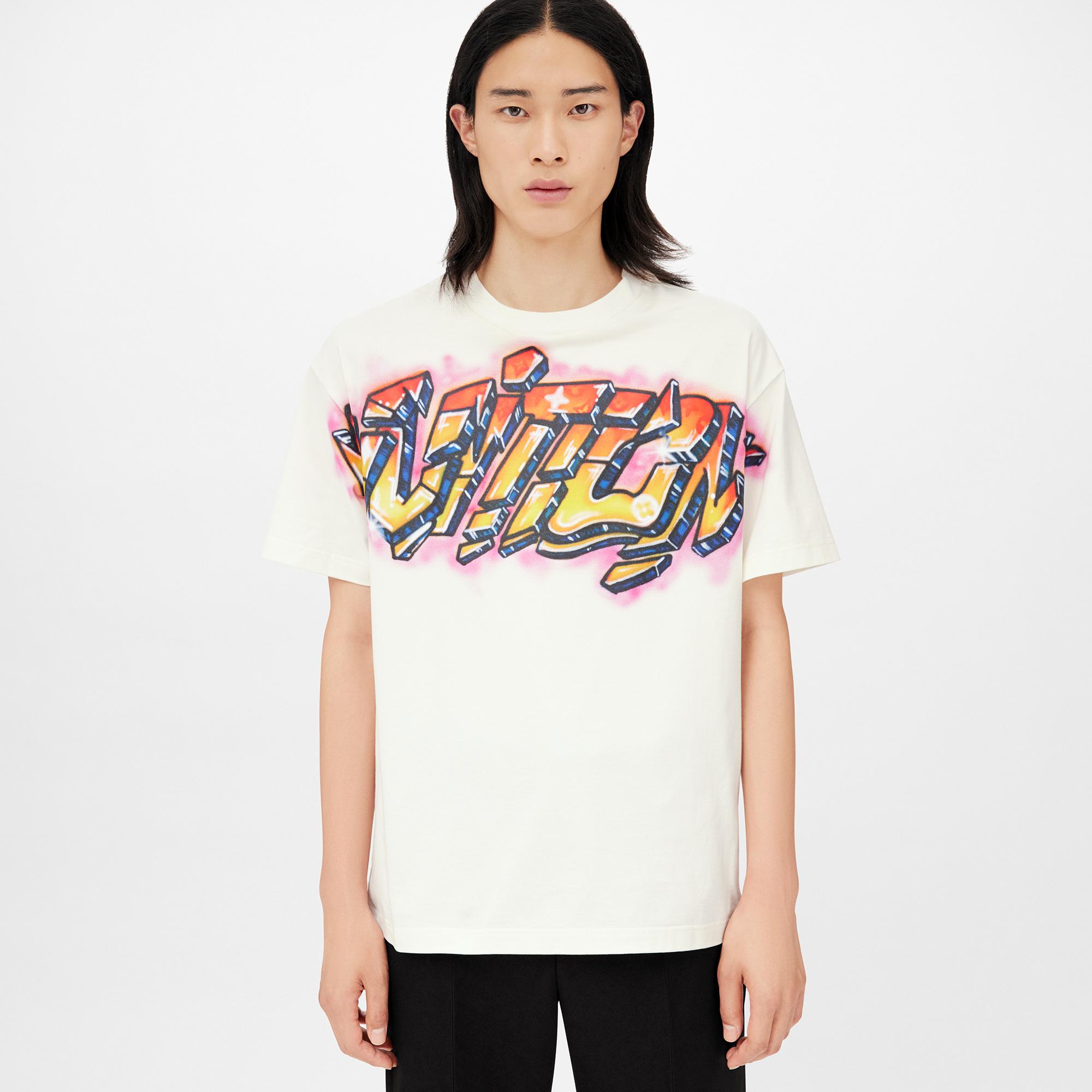 T-shirt con motivo Vuitton Graffiti - Abbigliamento | LOUIS VUITTON