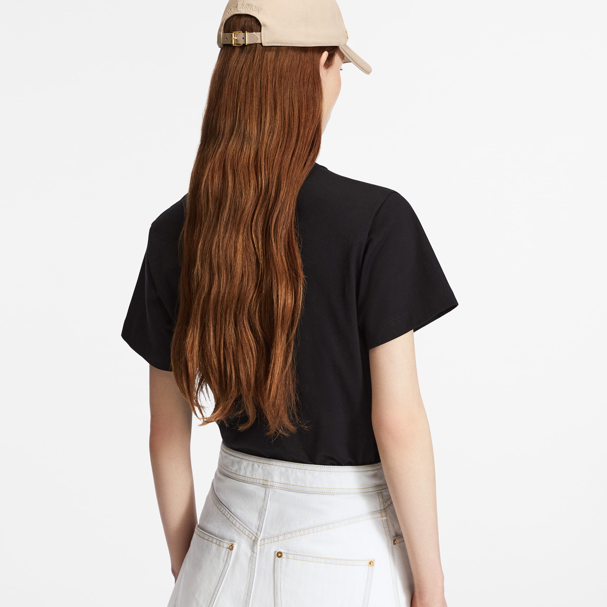 T-shirt con stampa Louis Vuitton  Donna Abbigliamento Camicie e T-Shirt | LOUIS VUITTON (Zoom prodotto)