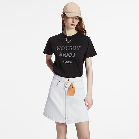 T-shirt con stampa Louis Vuitton Donna Abbigliamento Camicie e T-Shirt | LOUIS VUITTON (Zoom prodotto)