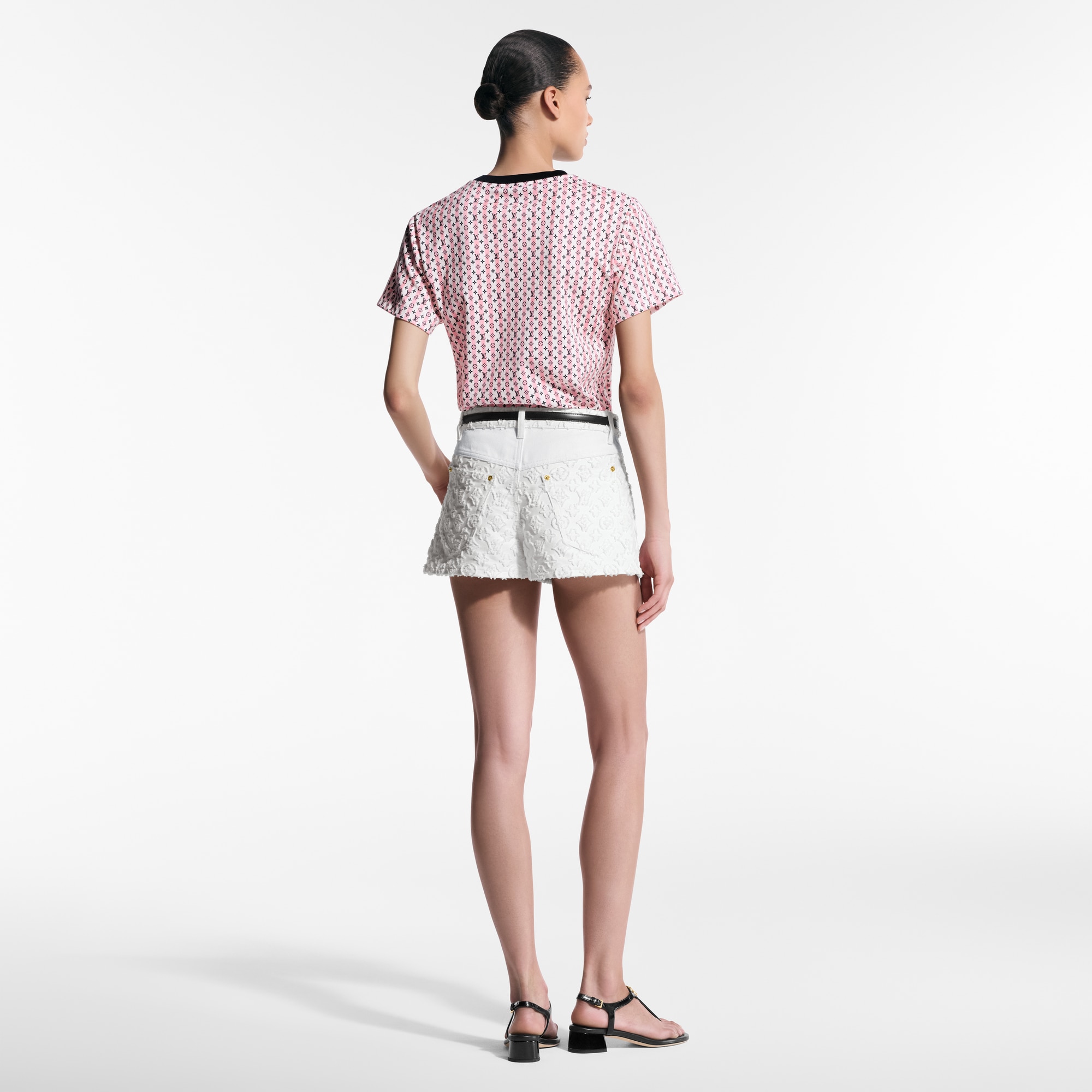 T-shirt con stampa Scarf  Donna Abbigliamento Camicie e T-Shirt | LOUIS VUITTON (Zoom prodotto)