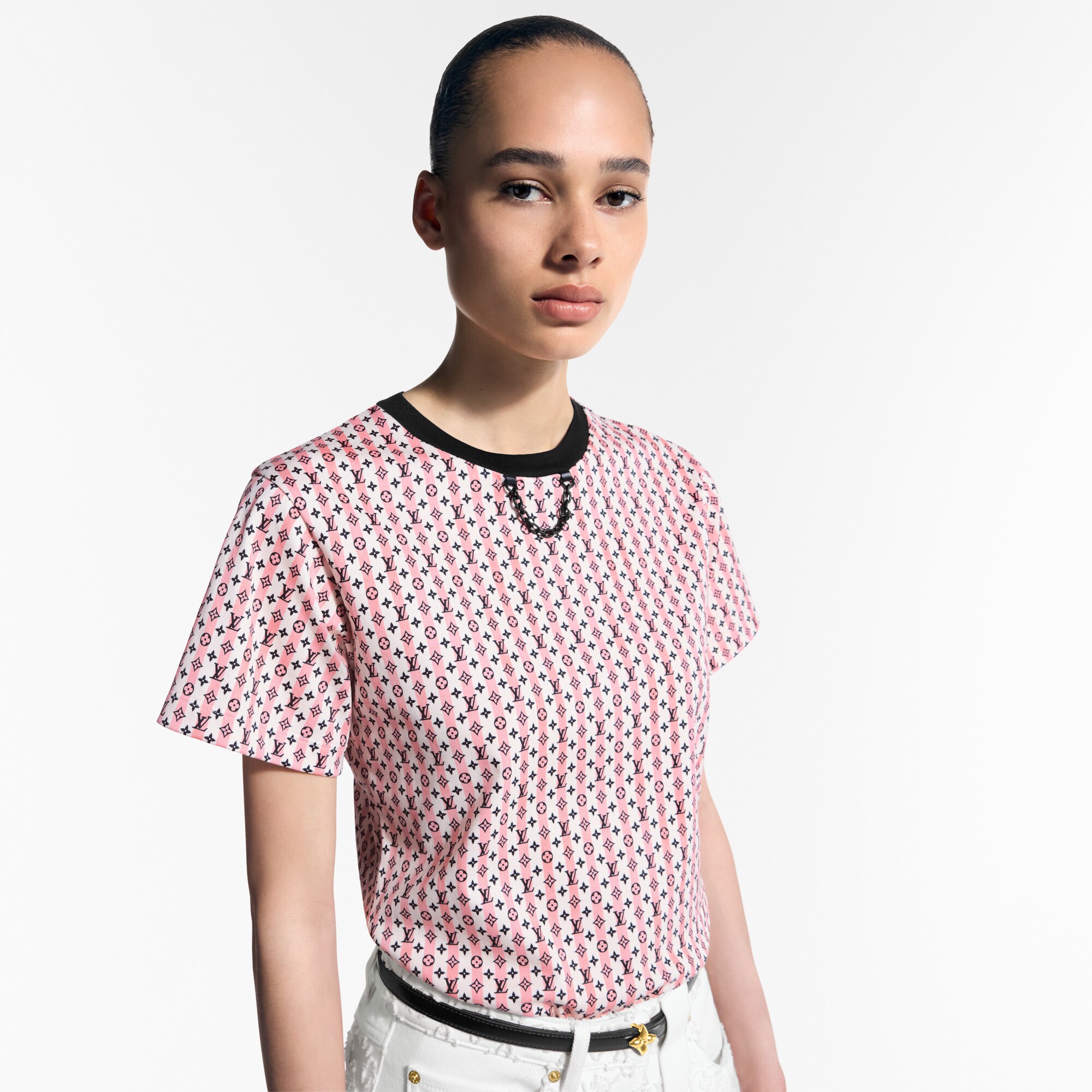 T-shirt con stampa Scarf  Donna Abbigliamento Camicie e T-Shirt | LOUIS VUITTON (Zoom prodotto)