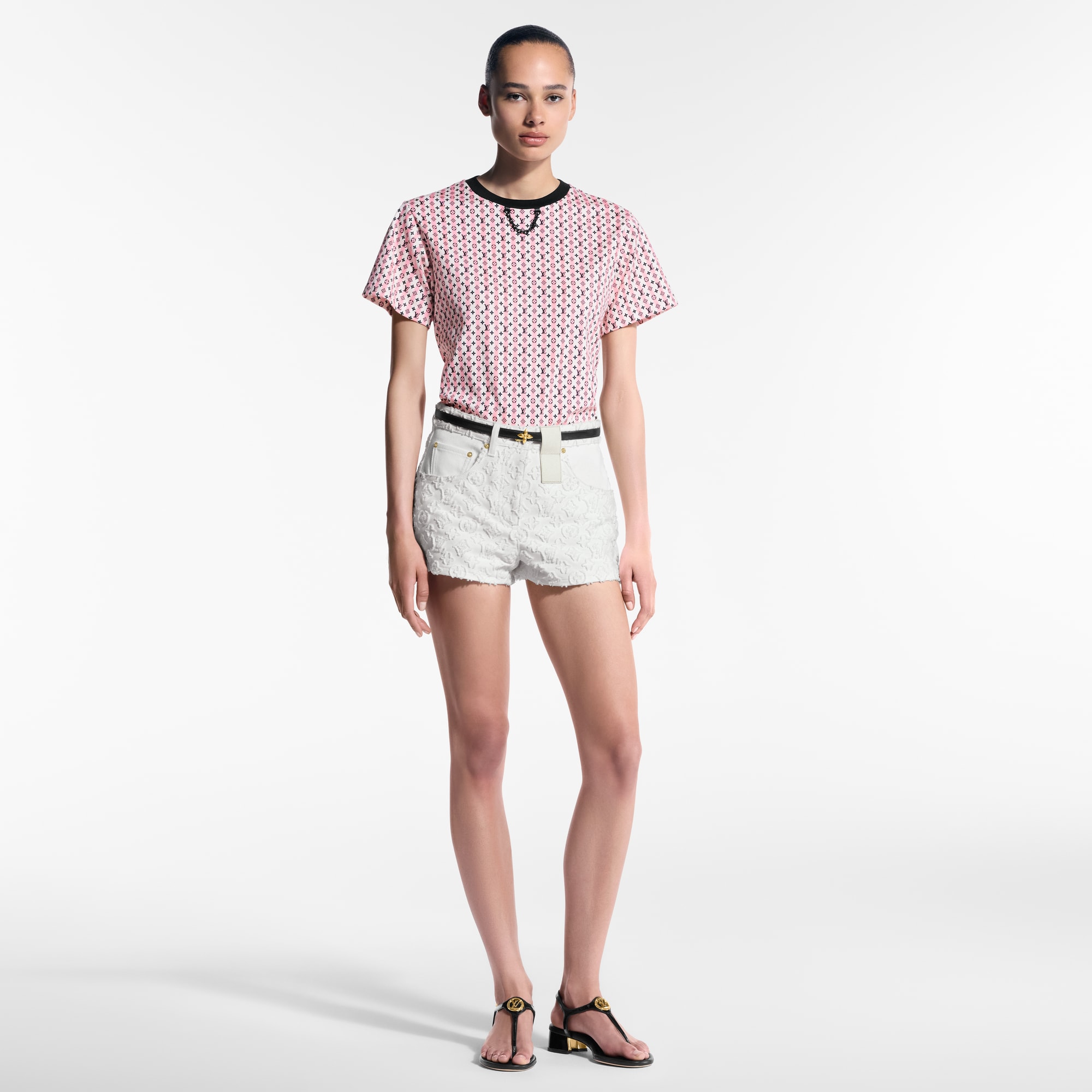 T-shirt con stampa Scarf  Donna Abbigliamento Camicie e T-Shirt | LOUIS VUITTON (Zoom prodotto)