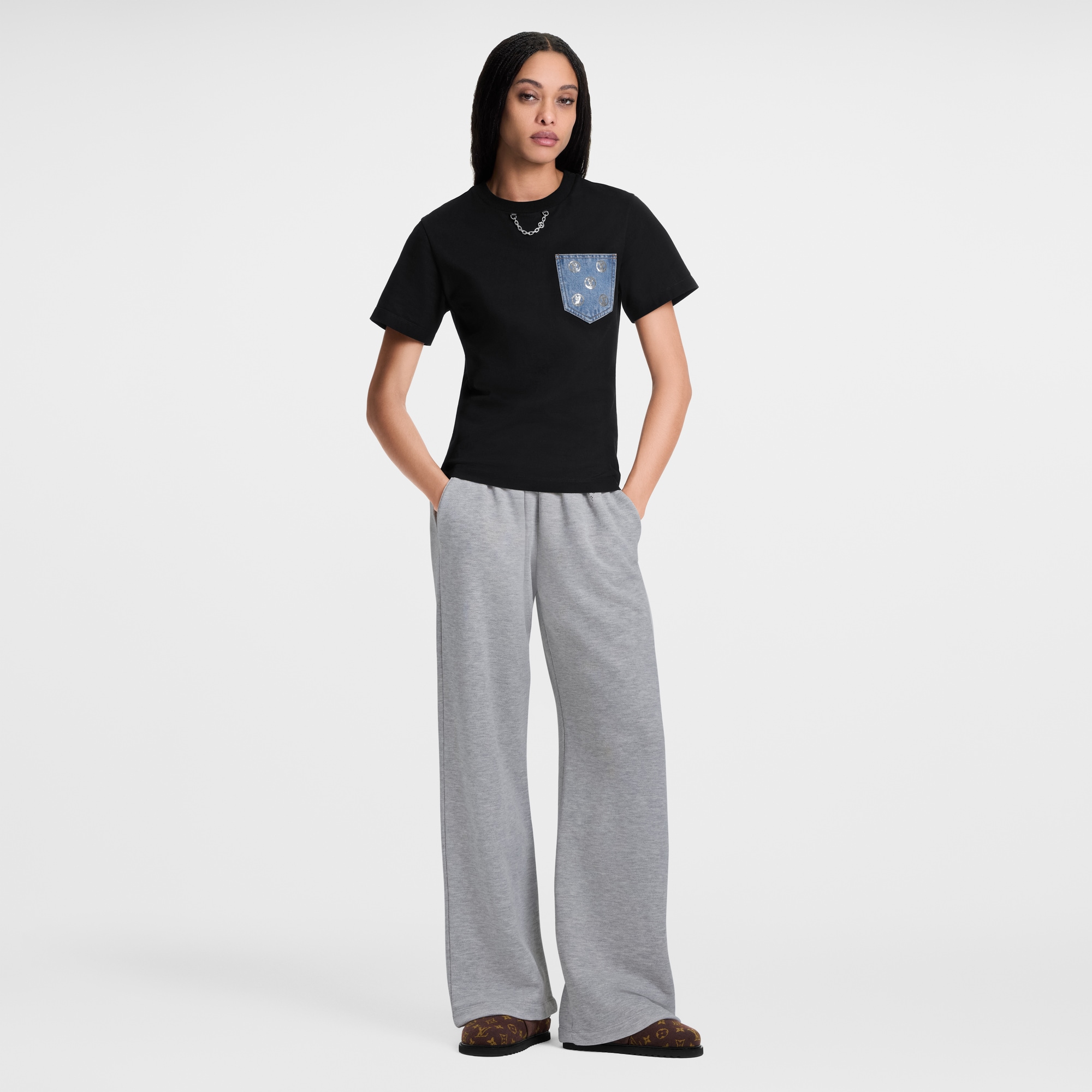 T-shirt con tasca iconica  Donna Abbigliamento Camicie e T-Shirt | LOUIS VUITTON (Zoom prodotto)