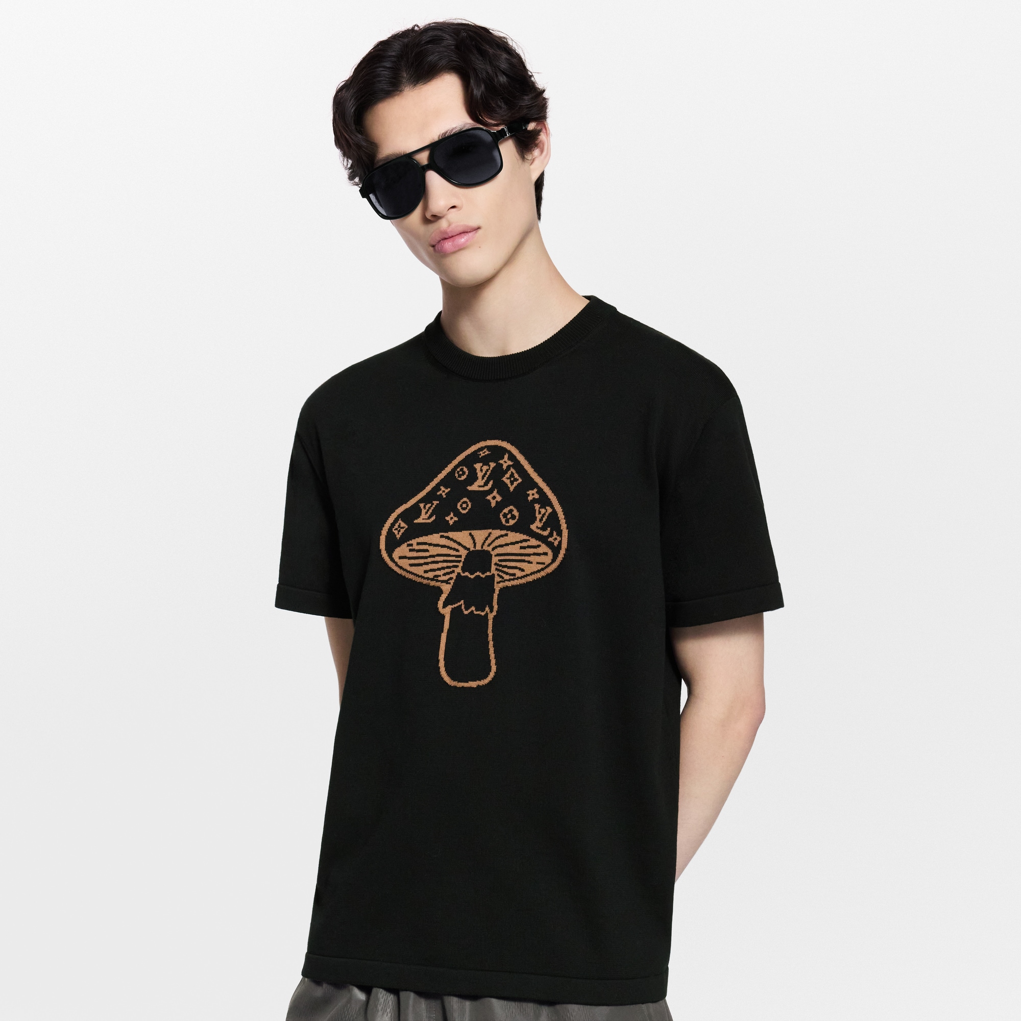 T-shirt girocollo con lavorazione a intarsio  Uomo Abbigliamento Tutti i Capi di Abbigliamento | LOUIS VUITTON (Zoom prodotto)