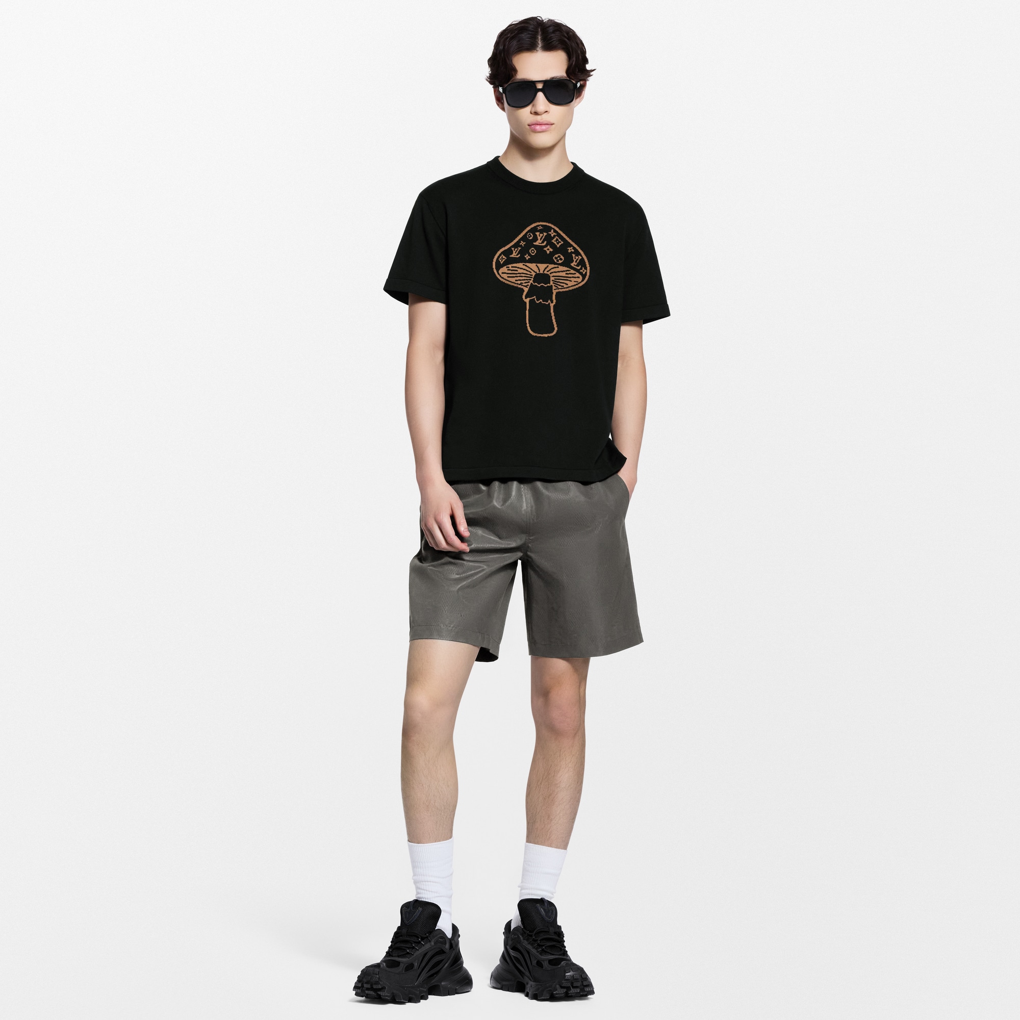 T-shirt girocollo con lavorazione a intarsio  Uomo Abbigliamento Tutti i Capi di Abbigliamento | LOUIS VUITTON (Zoom prodotto)