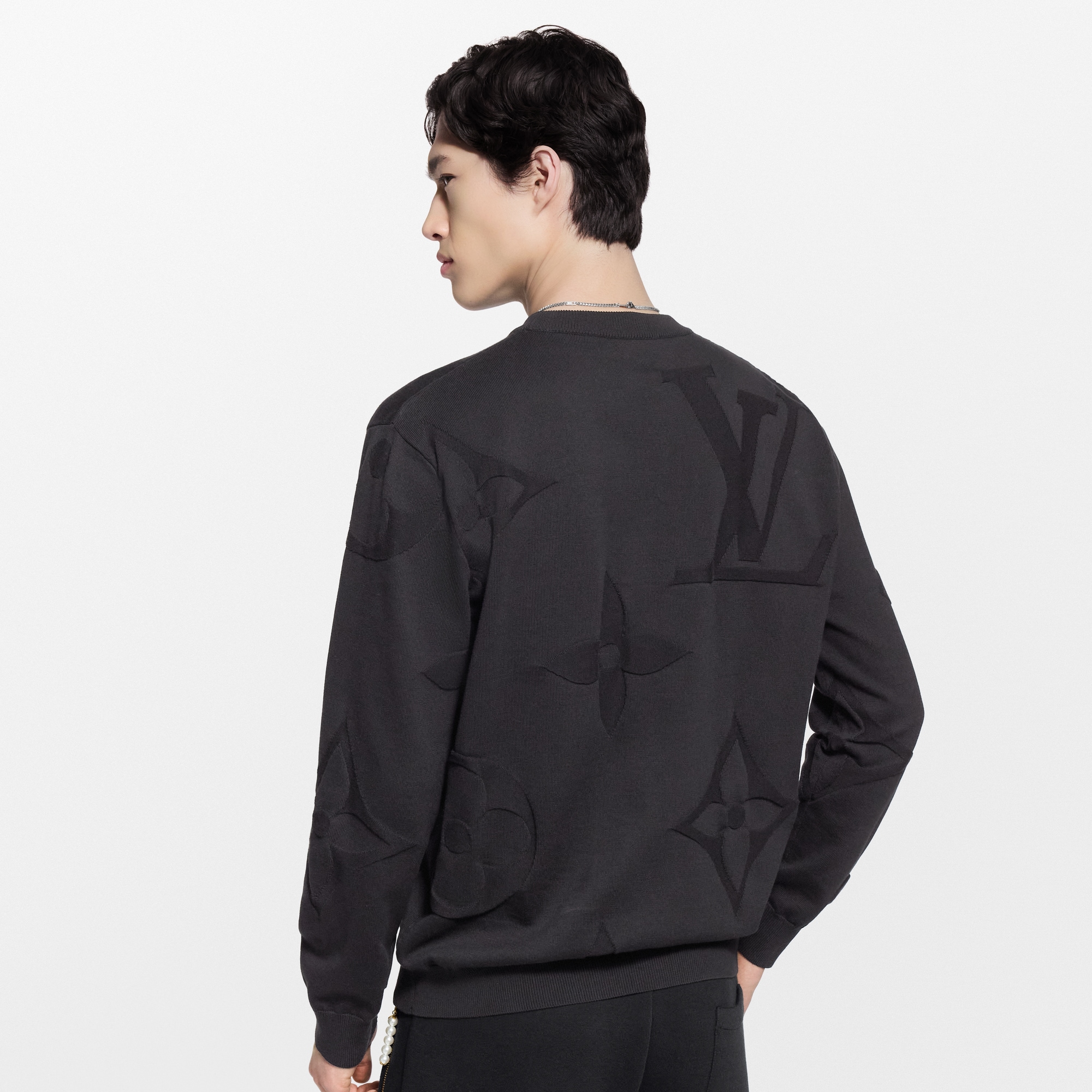 T-shirt in cotone a maniche lunghe con motivo Monogram  Uomo Abbigliamento Tutti i Capi di Abbigliamento | LOUIS VUITTON (Zoom prodotto)