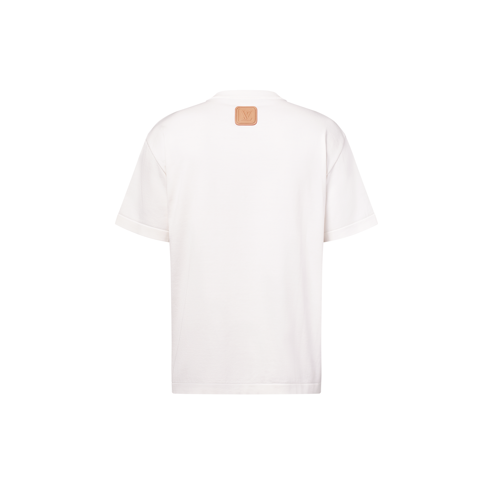 T-shirt in cotone con applicazione in vacchetta  Uomo Abbigliamento Tutti i Capi di Abbigliamento | LOUIS VUITTON (Zoom prodotto)