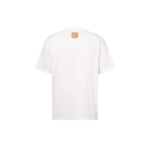 T-shirt in cotone con applicazione in vacchetta Uomo Abbigliamento Tutti i Capi di Abbigliamento | LOUIS VUITTON (Zoom prodotto)