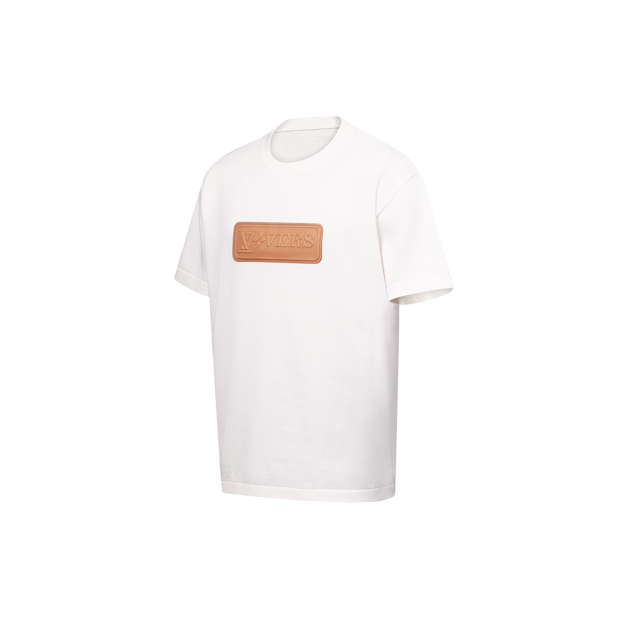 T-shirt in cotone con applicazione in vacchetta  Uomo Abbigliamento Tutti i Capi di Abbigliamento | LOUIS VUITTON (Zoom prodotto)