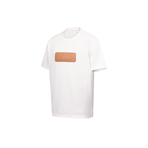 T-shirt in cotone con applicazione in vacchetta Uomo Abbigliamento Tutti i Capi di Abbigliamento | LOUIS VUITTON (Zoom prodotto)