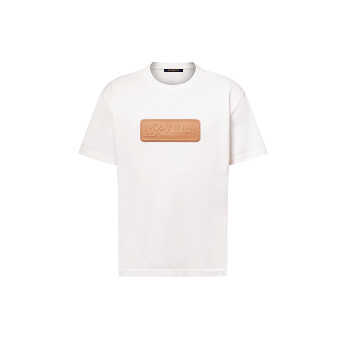 T-shirt in cotone con applicazione in vacchetta Uomo Abbigliamento Tutti i Capi di Abbigliamento | LOUIS VUITTON (Zoom prodotto)
