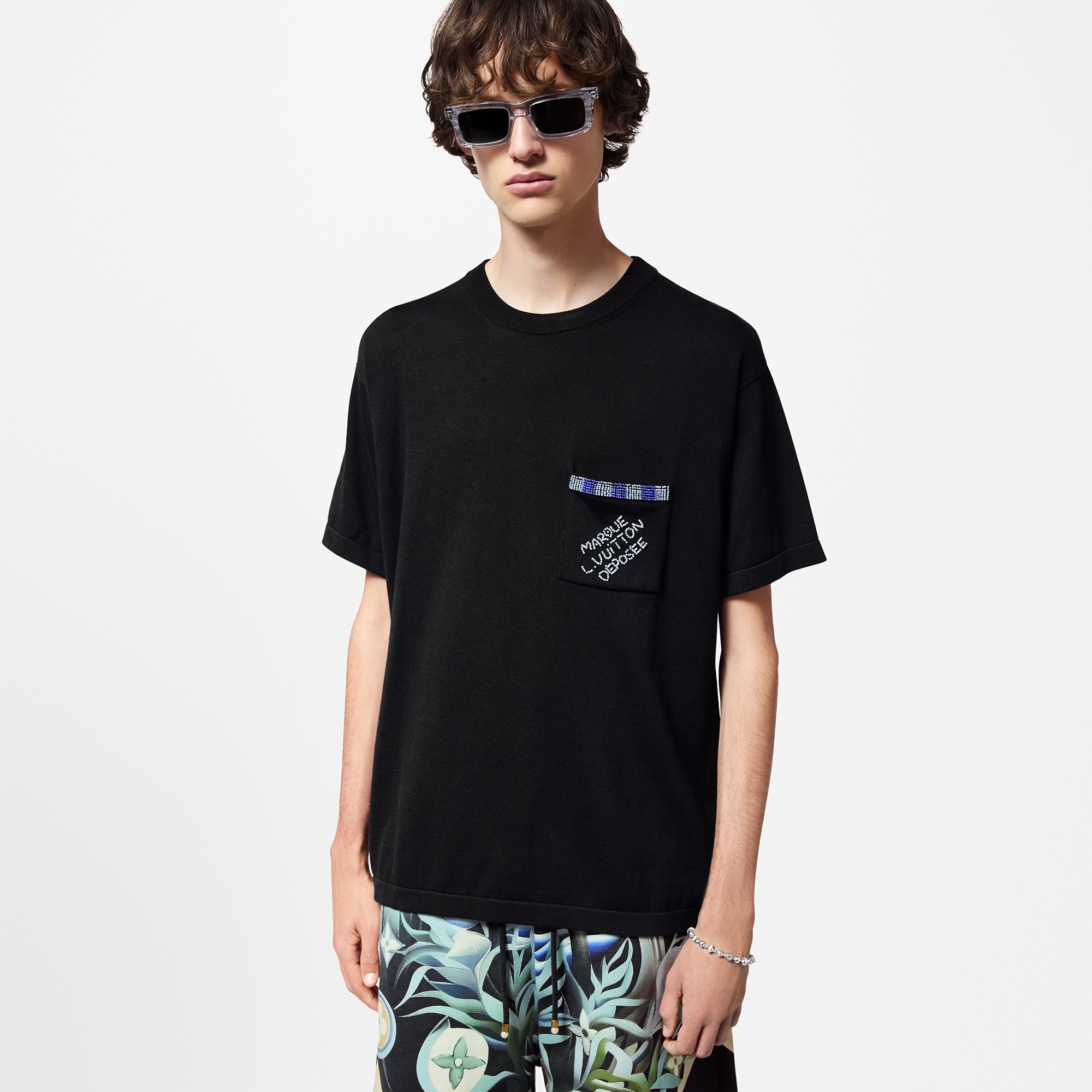 T-shirt in cotone con decori  Uomo Abbigliamento T-Shirt e Polo | LOUIS VUITTON (Zoom prodotto)