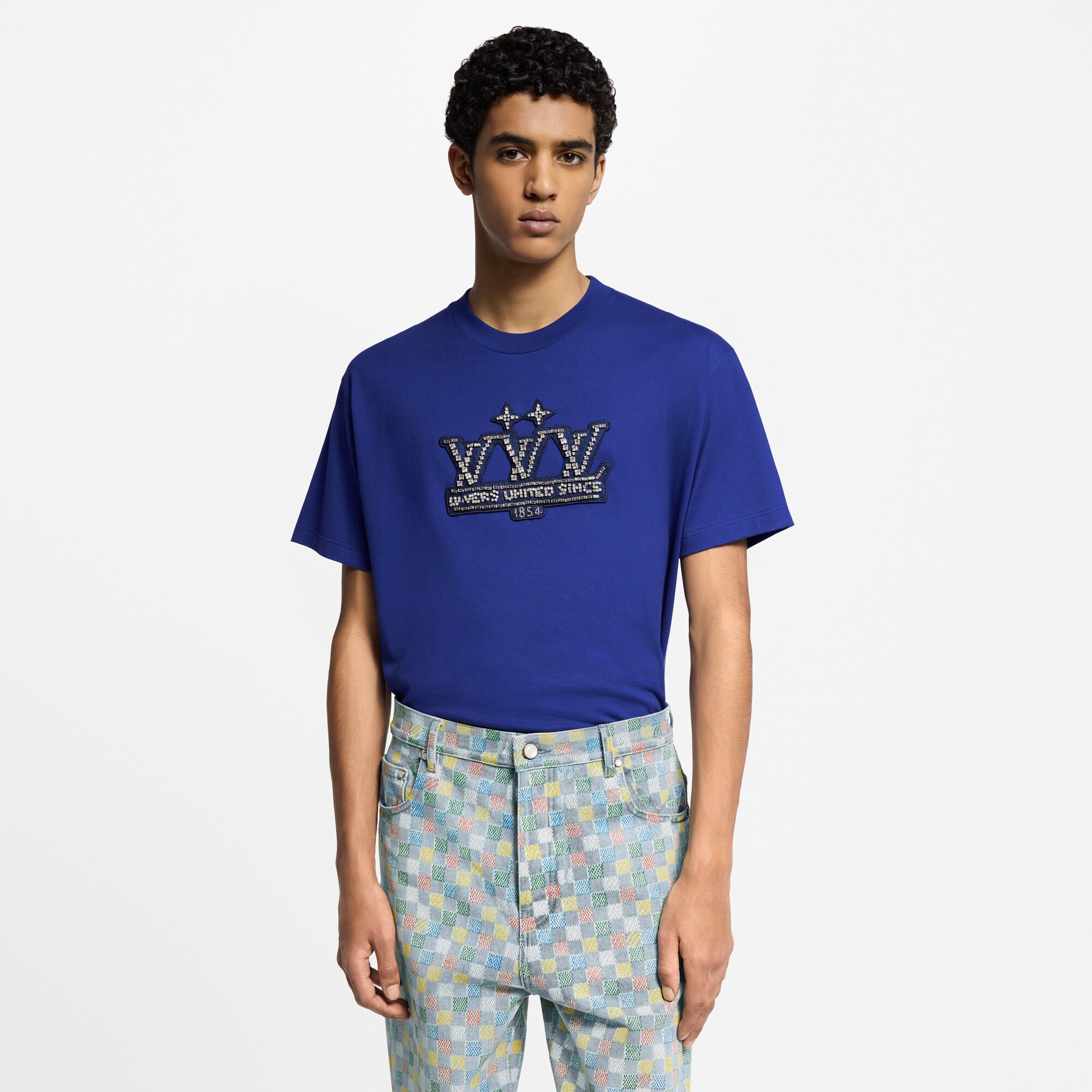 T-shirt in cotone con decori  Uomo Abbigliamento T-Shirt e Polo | LOUIS VUITTON (Zoom prodotto)