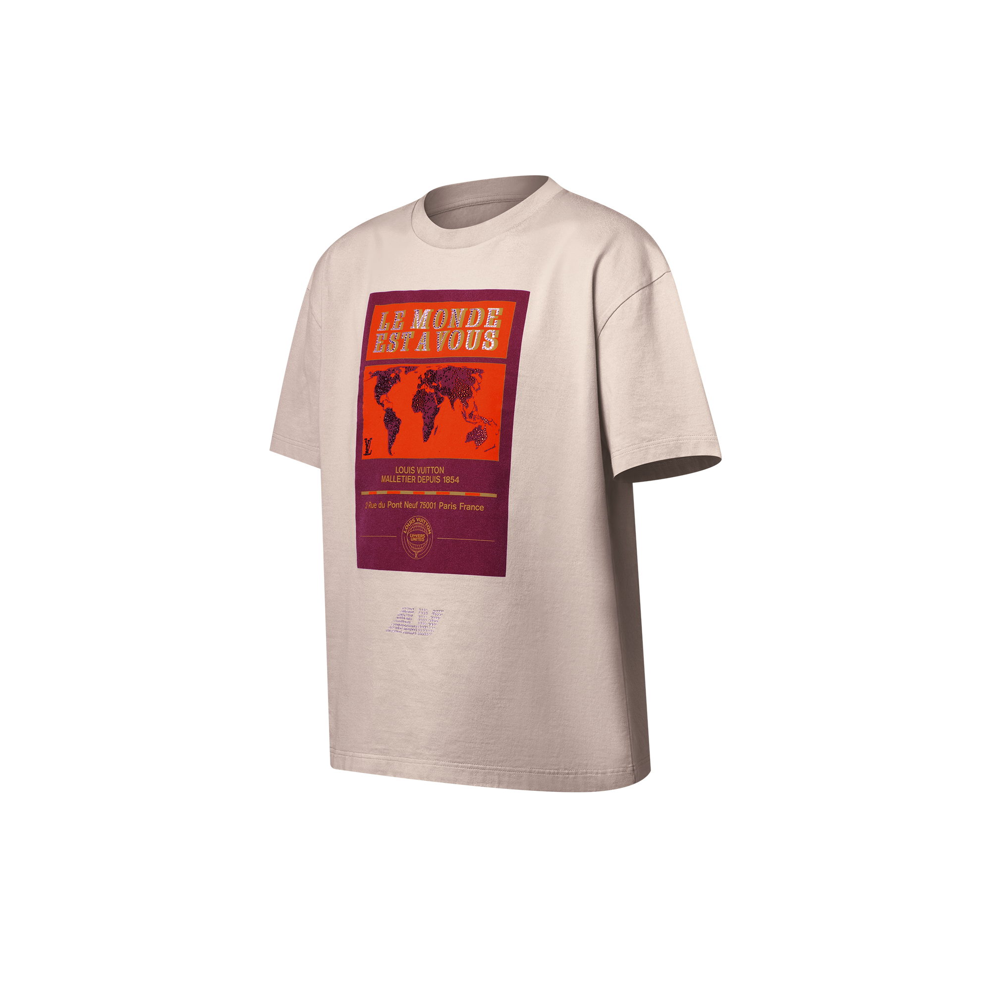 T-shirt in cotone con decoro grafico  Uomo Abbigliamento T-Shirt e Polo | LOUIS VUITTON (Zoom prodotto)
