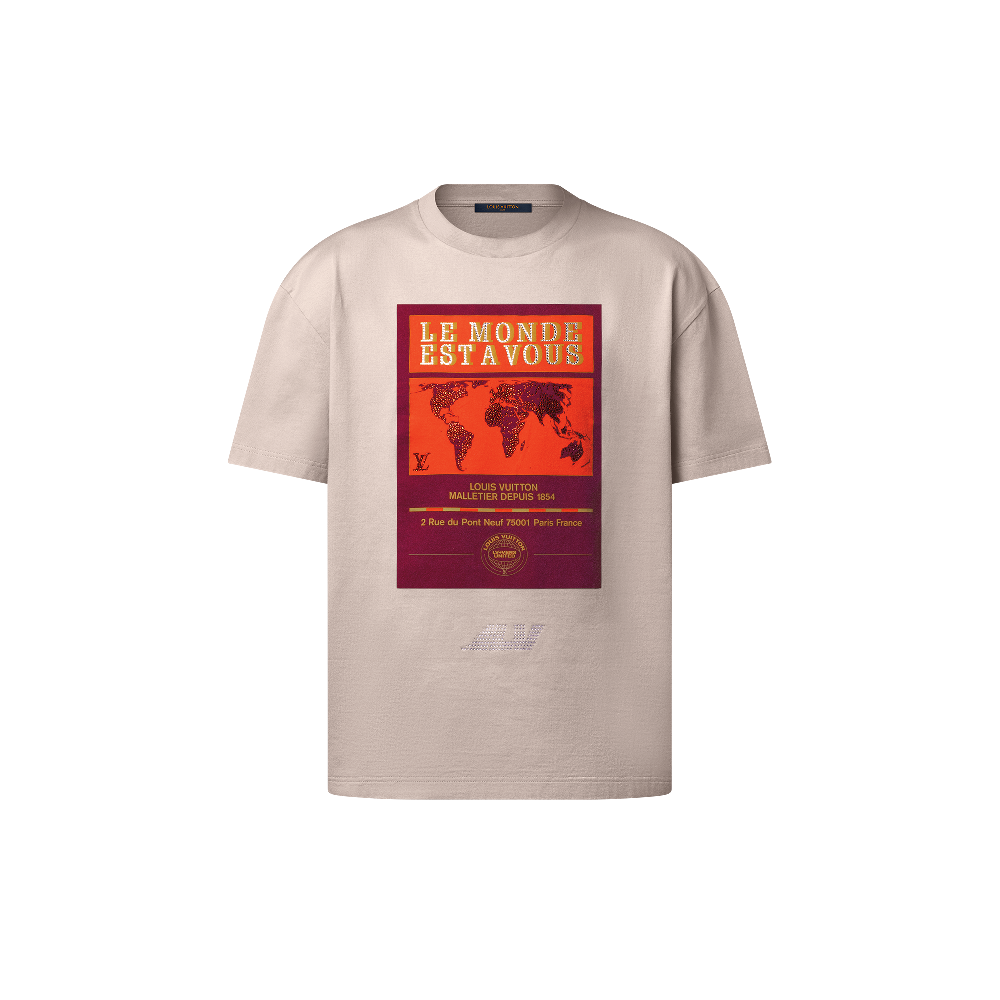T-shirt in cotone con decoro grafico  Uomo Abbigliamento T-Shirt e Polo | LOUIS VUITTON (Zoom prodotto)