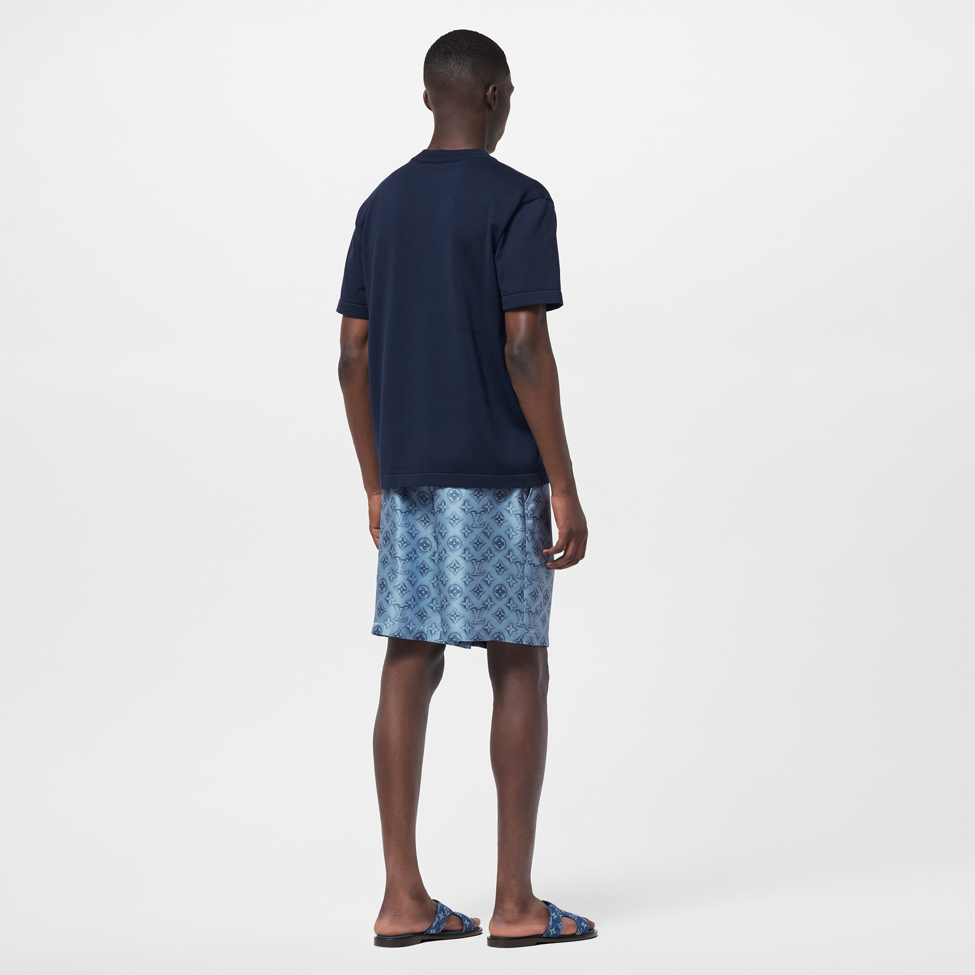 T-shirt in cotone con firma  Uomo Abbigliamento T-Shirt e Polo | LOUIS VUITTON (Zoom prodotto)