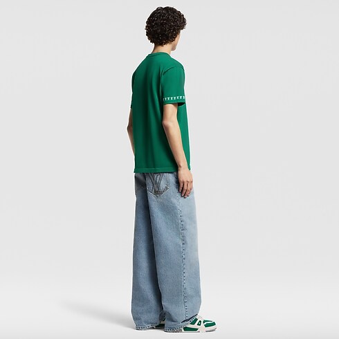 T-shirt in cotone con firma Uomo Abbigliamento Tutti i Capi di Abbigliamento | LOUIS VUITTON (Zoom prodotto)