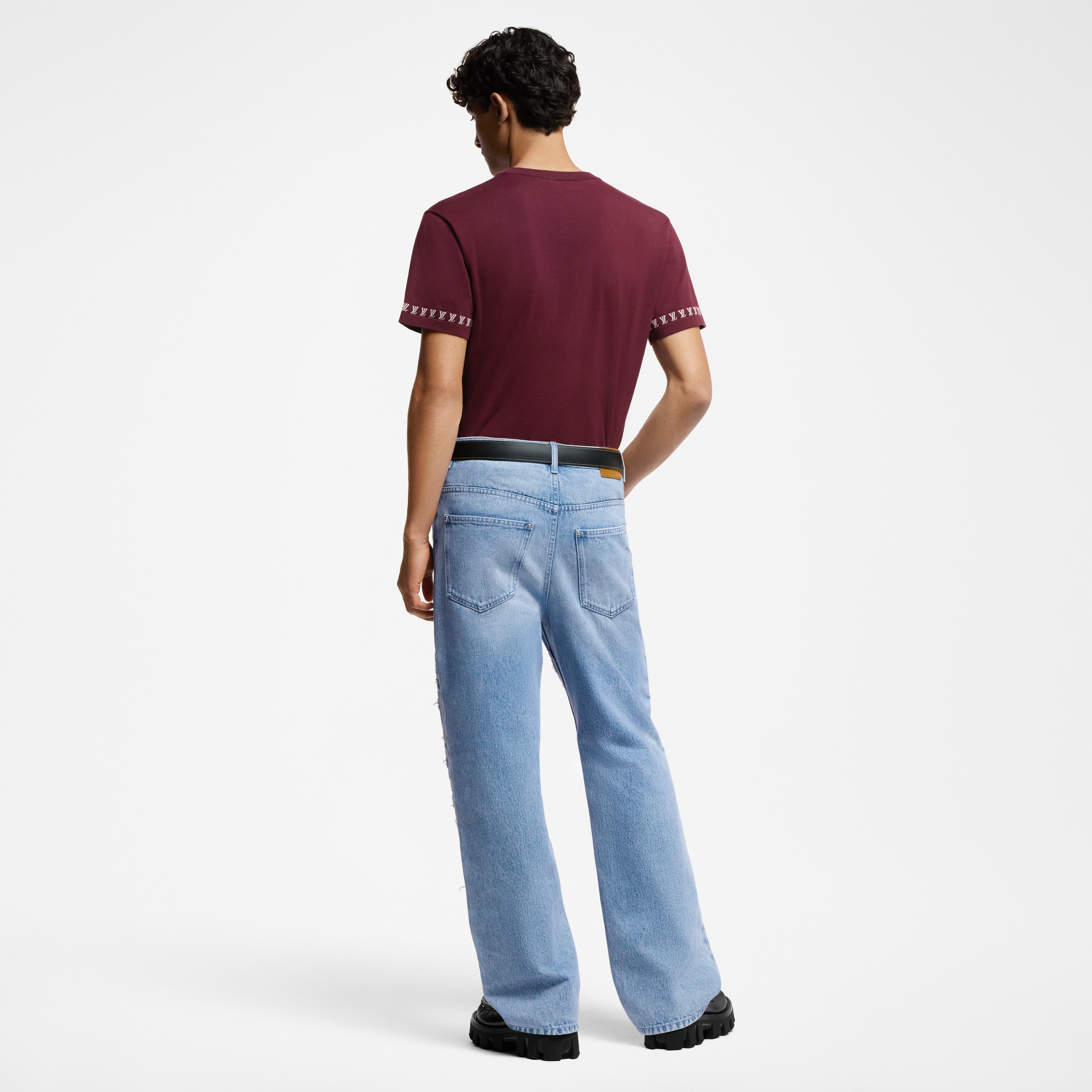 T-shirt in cotone con firma  Uomo Abbigliamento Tutti i Capi di Abbigliamento | LOUIS VUITTON (Zoom prodotto)