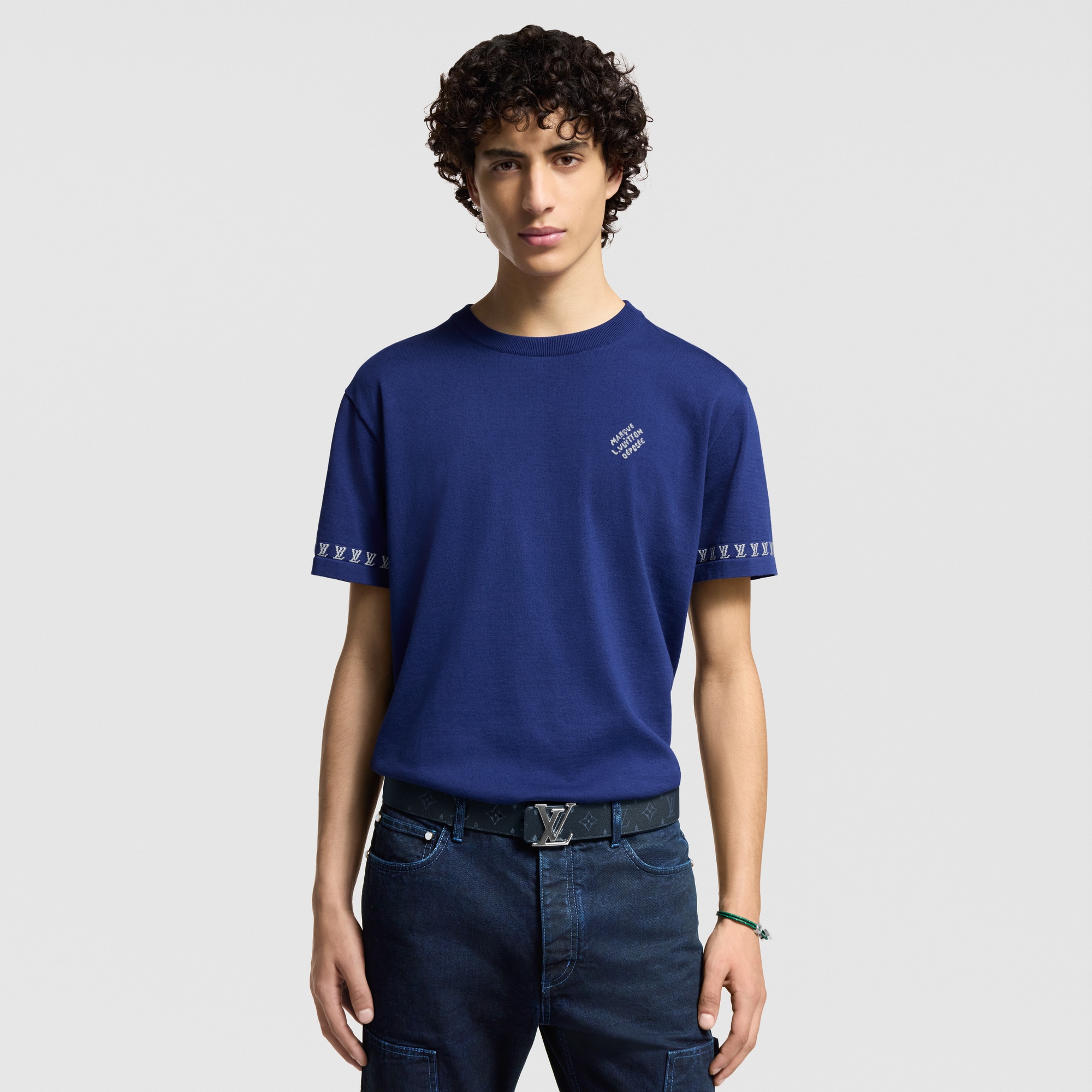 T-shirt in cotone con firma  Uomo Abbigliamento Tutti i Capi di Abbigliamento | LOUIS VUITTON (Zoom prodotto)