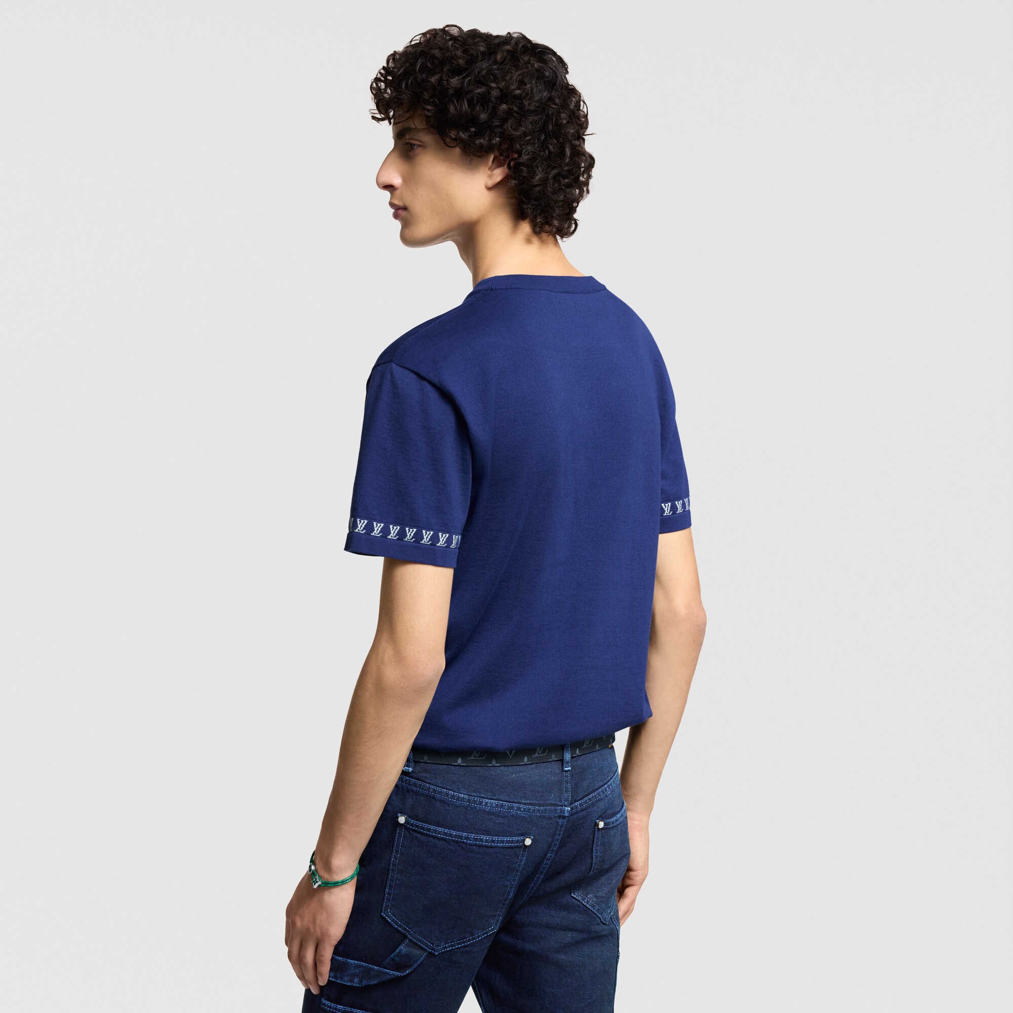 T-shirt in cotone con firma  Uomo Abbigliamento Tutti i Capi di Abbigliamento | LOUIS VUITTON (Zoom prodotto)
