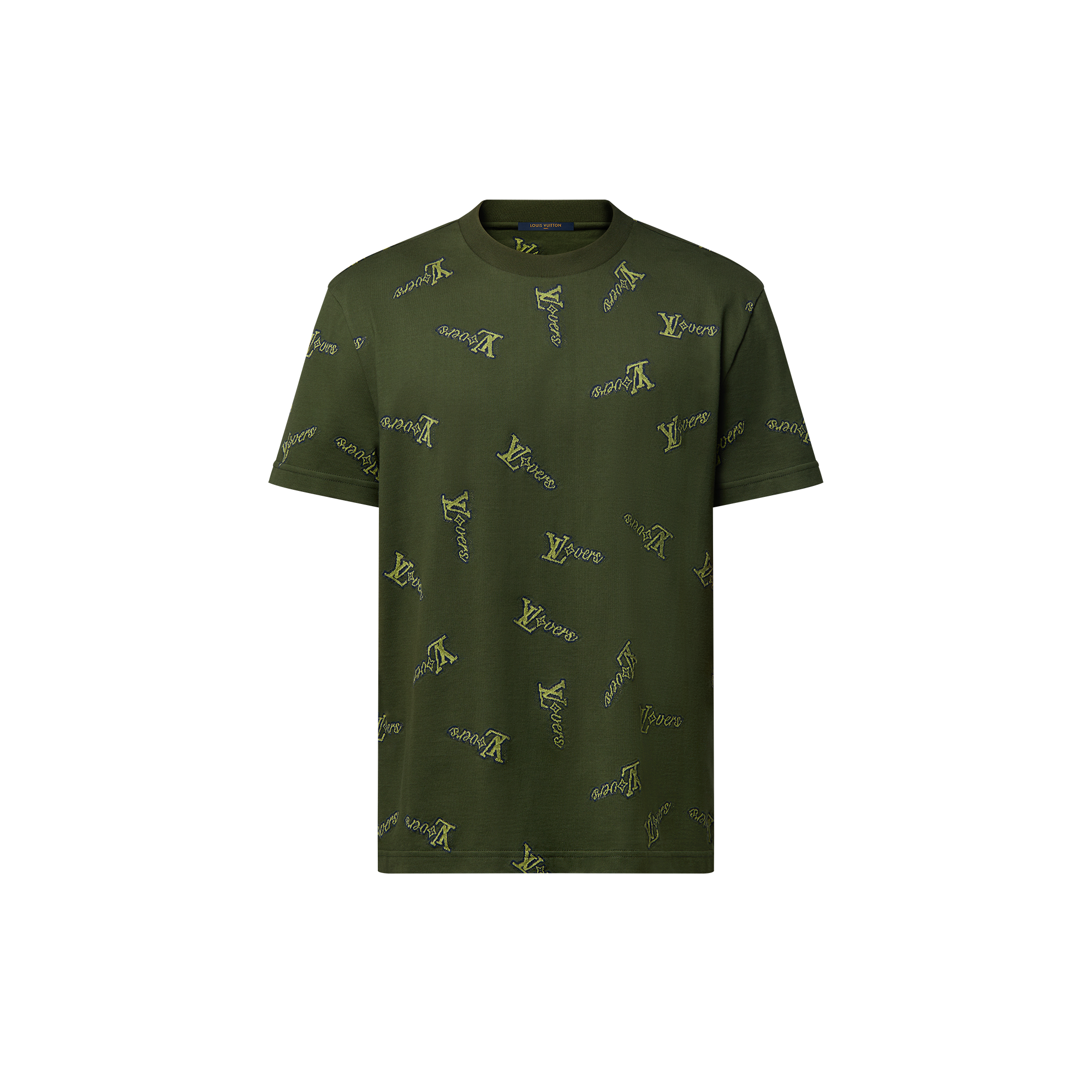 T-shirt in cotone con lavorazione jacquard  Uomo Abbigliamento T-Shirt e Polo | LOUIS VUITTON (Zoom prodotto)