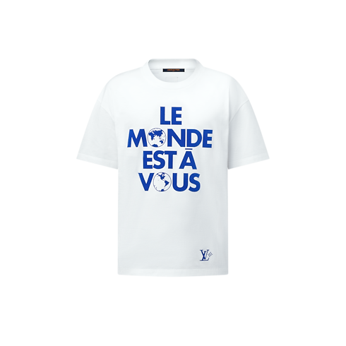 T-shirt in cotone con motivo grafico Uomo Abbigliamento T-Shirt e Polo | LOUIS VUITTON (Zoom prodotto)