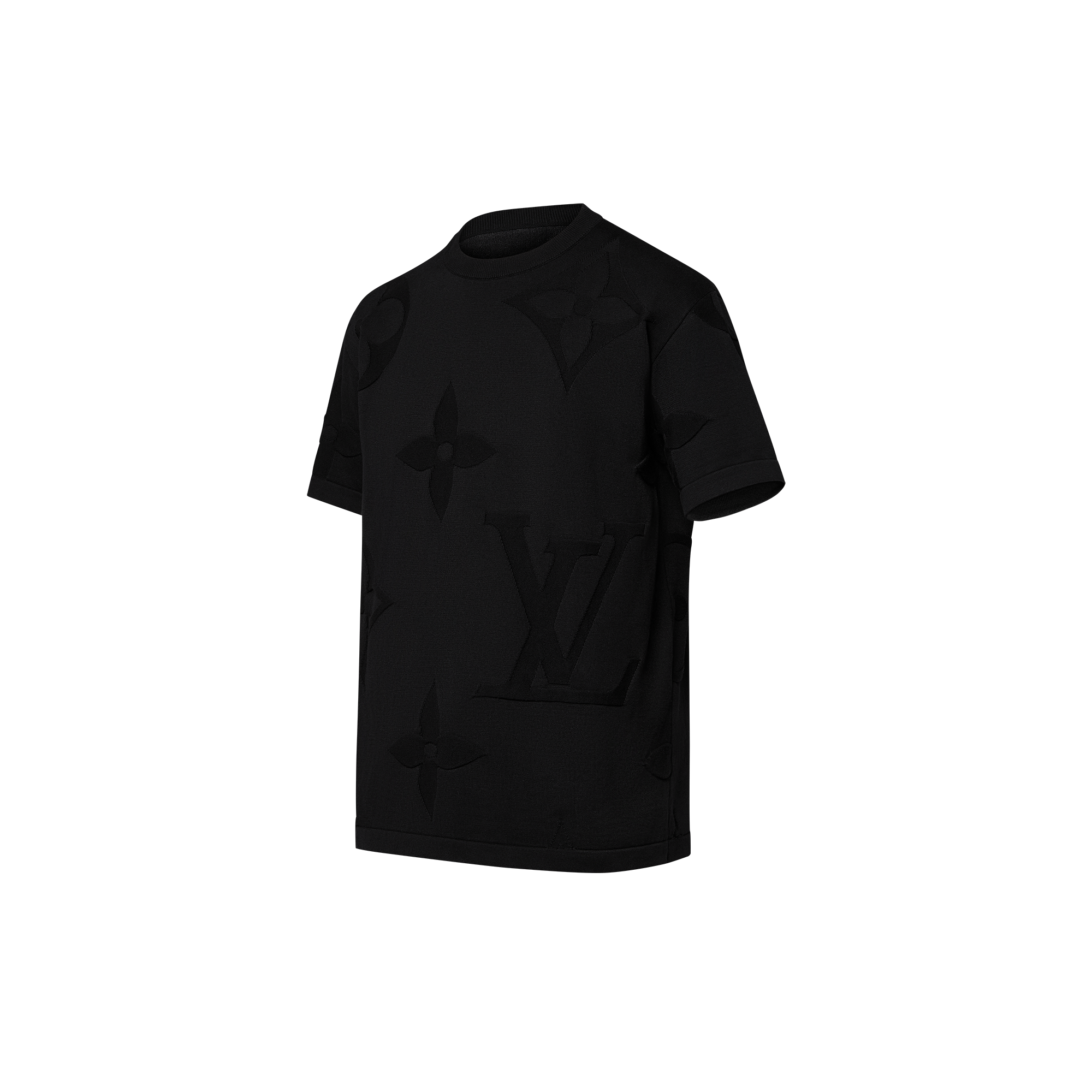 T-shirt in cotone con motivo Monogram  Uomo Abbigliamento Maglieria e Felpe | LOUIS VUITTON (Zoom prodotto)