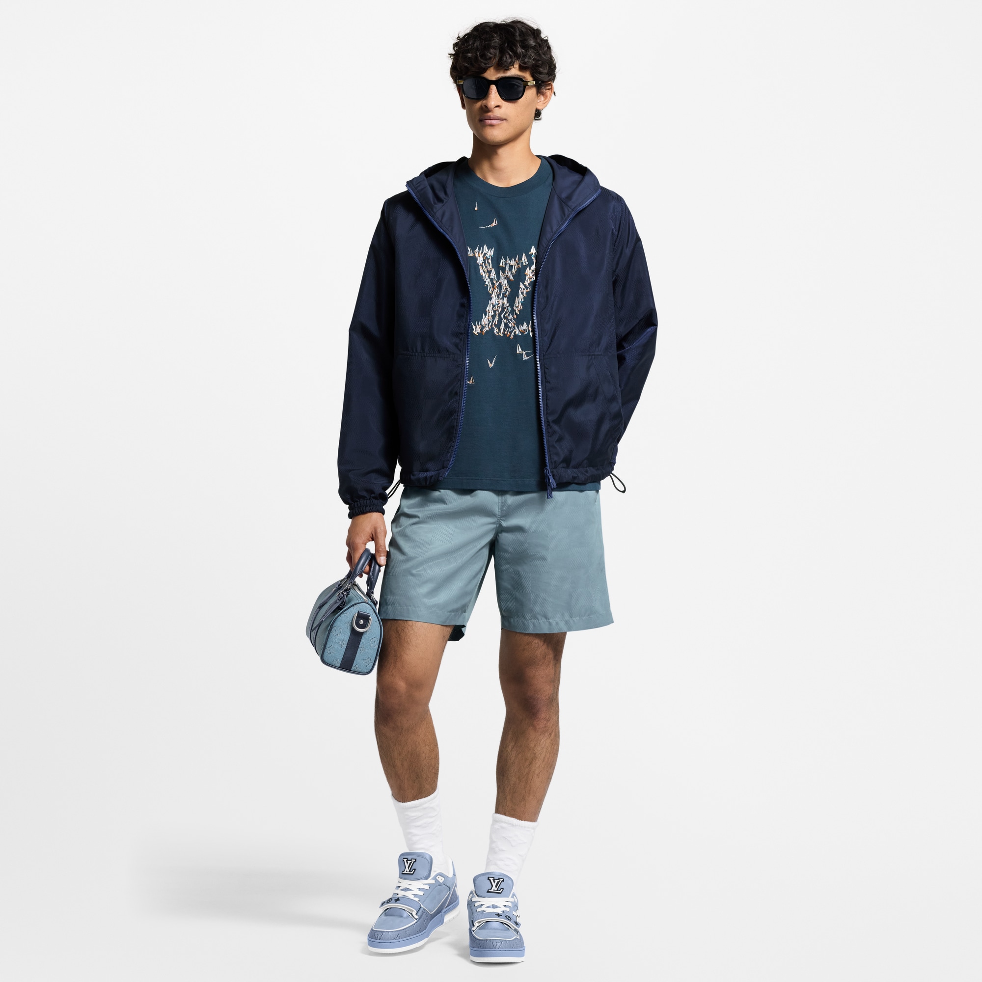 T-shirt in cotone con ricami  Uomo Abbigliamento T-Shirt e Polo | LOUIS VUITTON (Zoom prodotto)