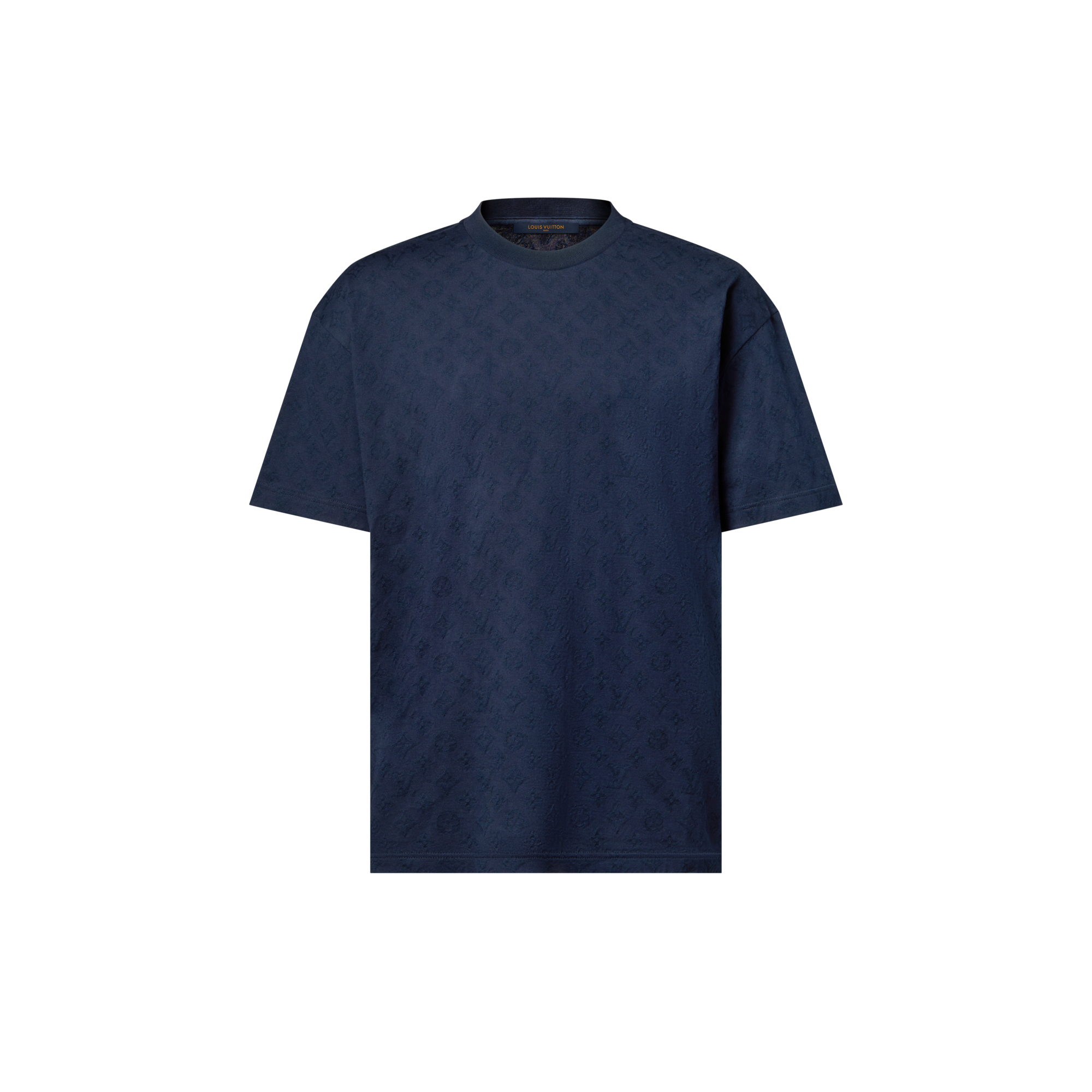T-shirt in fil coupé con motivo Monogram  Uomo Abbigliamento T-Shirt e Polo | LOUIS VUITTON (Zoom prodotto)