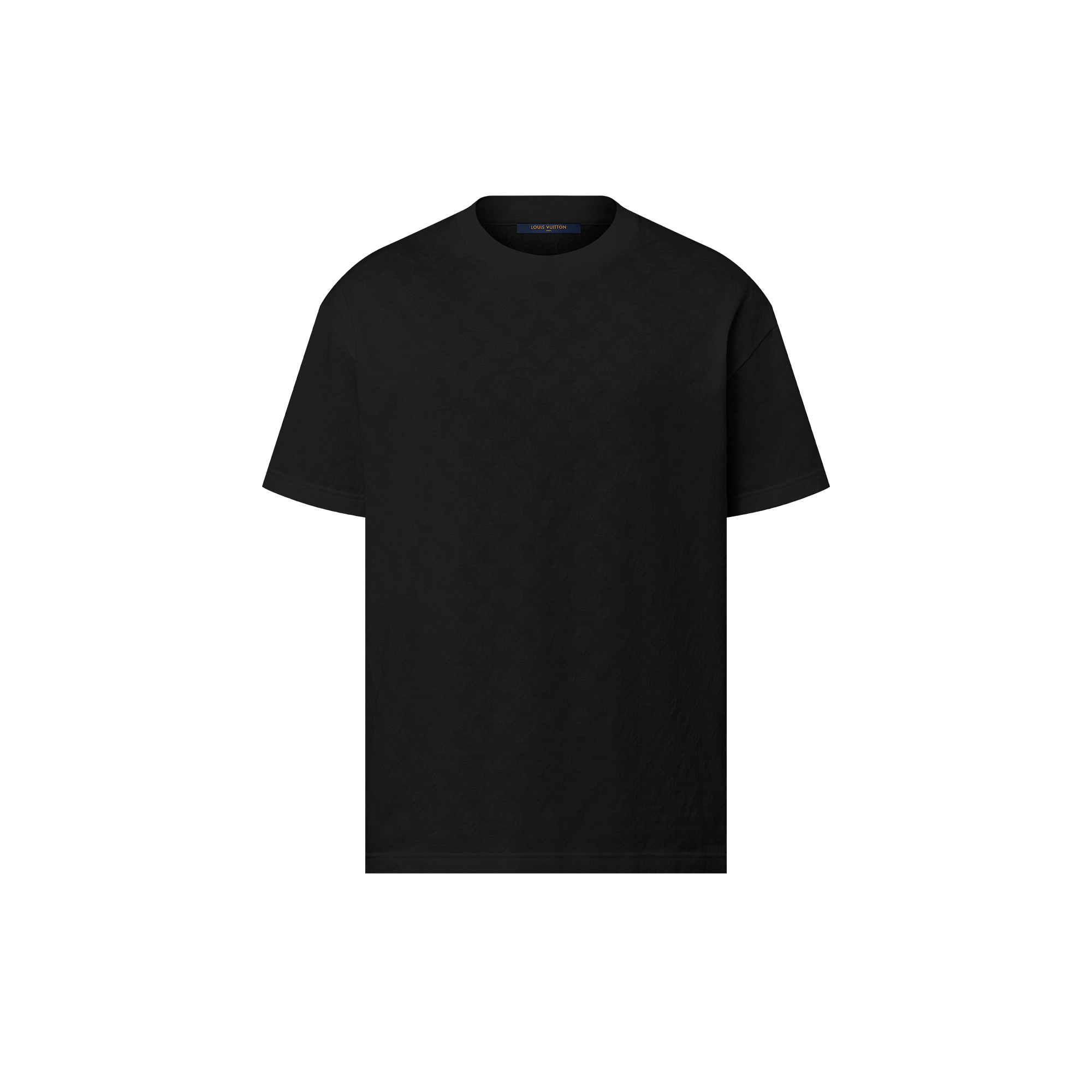 T-shirt in fil coupé con motivo Monogram  Uomo Abbigliamento T-Shirt e Polo | LOUIS VUITTON (Zoom prodotto)