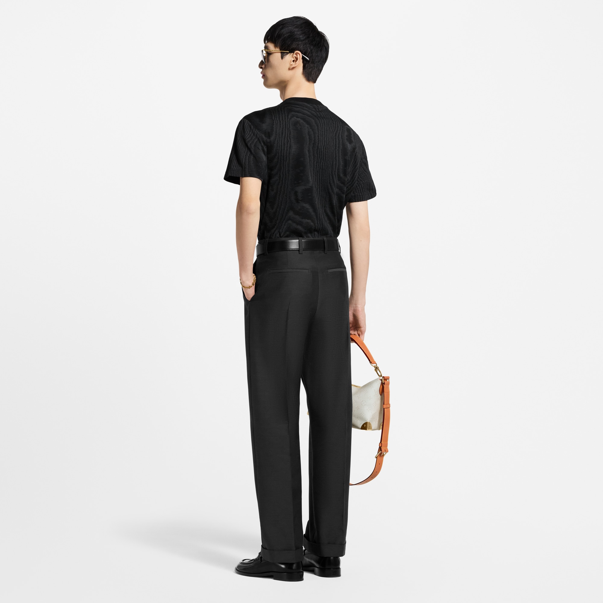 T-shirt in jersey con trama jacquard  Uomo Abbigliamento T-Shirt e Polo | LOUIS VUITTON (Zoom prodotto)