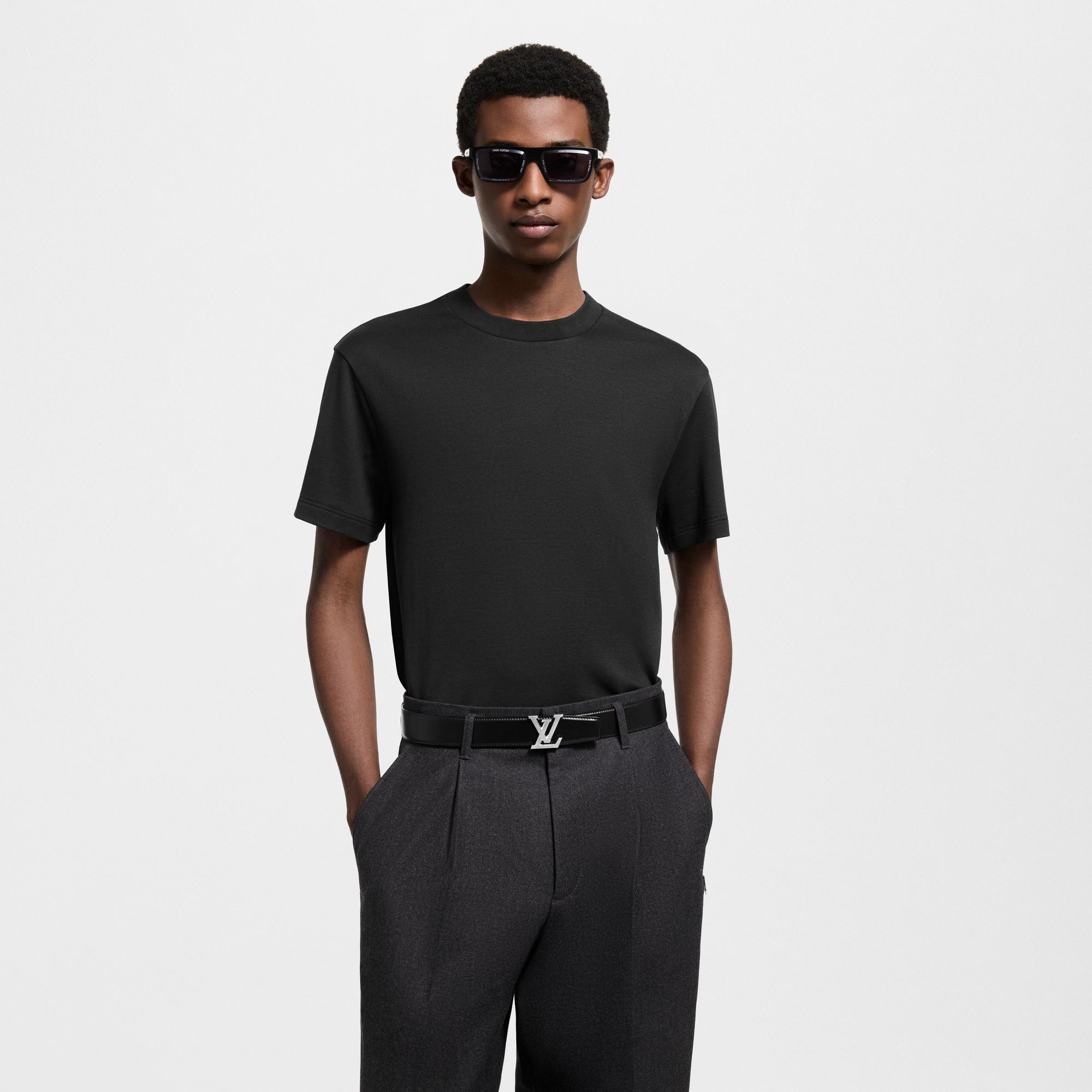 T-shirt in misto seta  Uomo Abbigliamento T-Shirt e Polo | LOUIS VUITTON (Zoom prodotto)